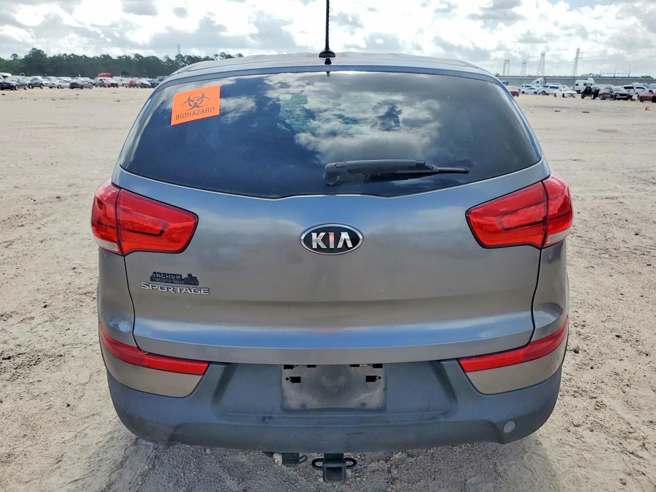 2015 Kia Sportage Lx Gray vin: KNDPB3AC4F7775890