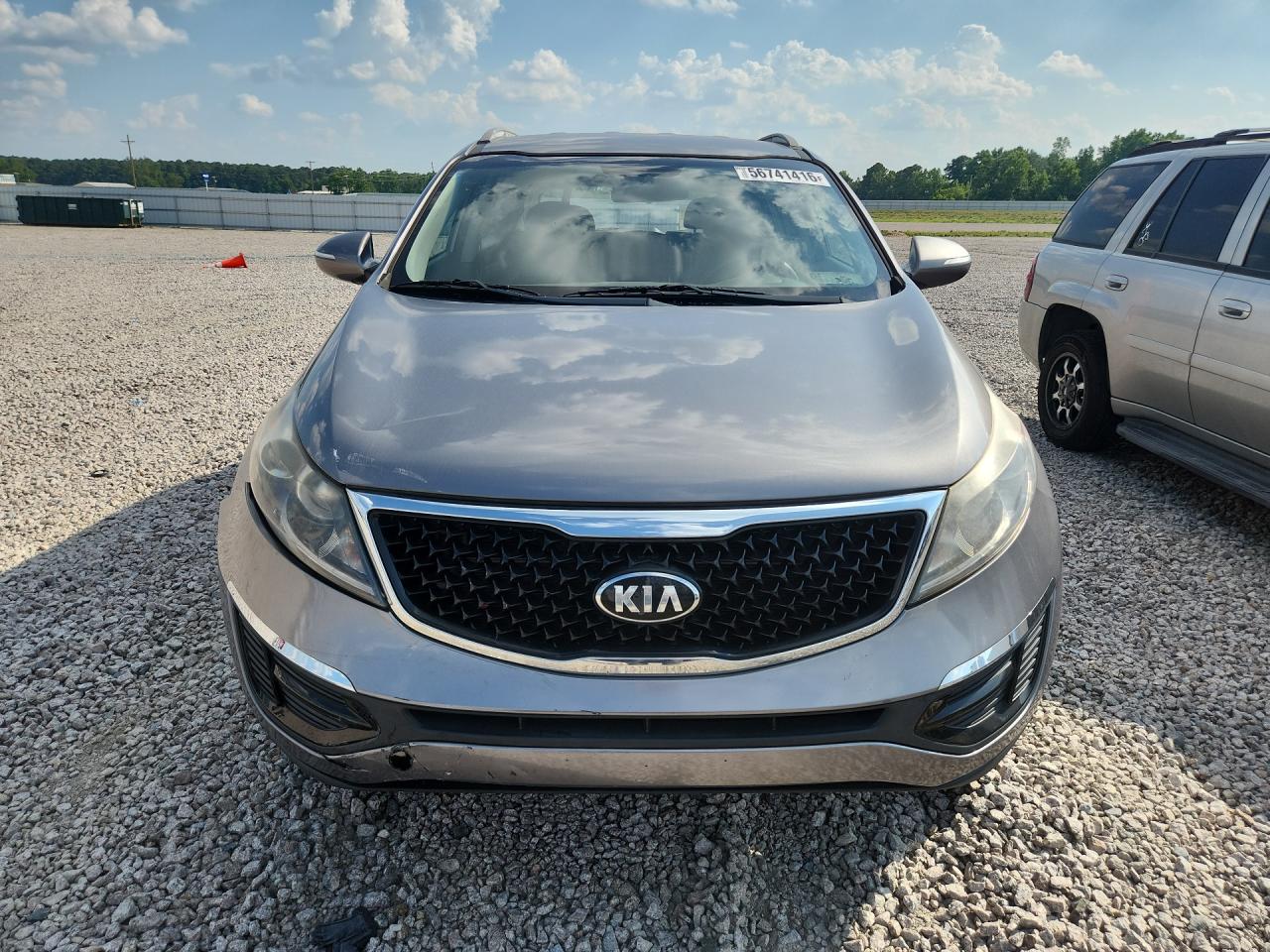 2014 Kia Sportage Lx Gray vin: KNDPB3AC5E7569802