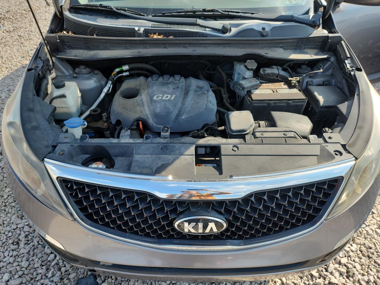 2014 Kia Sportage Lx Gray vin: KNDPB3AC5E7569802