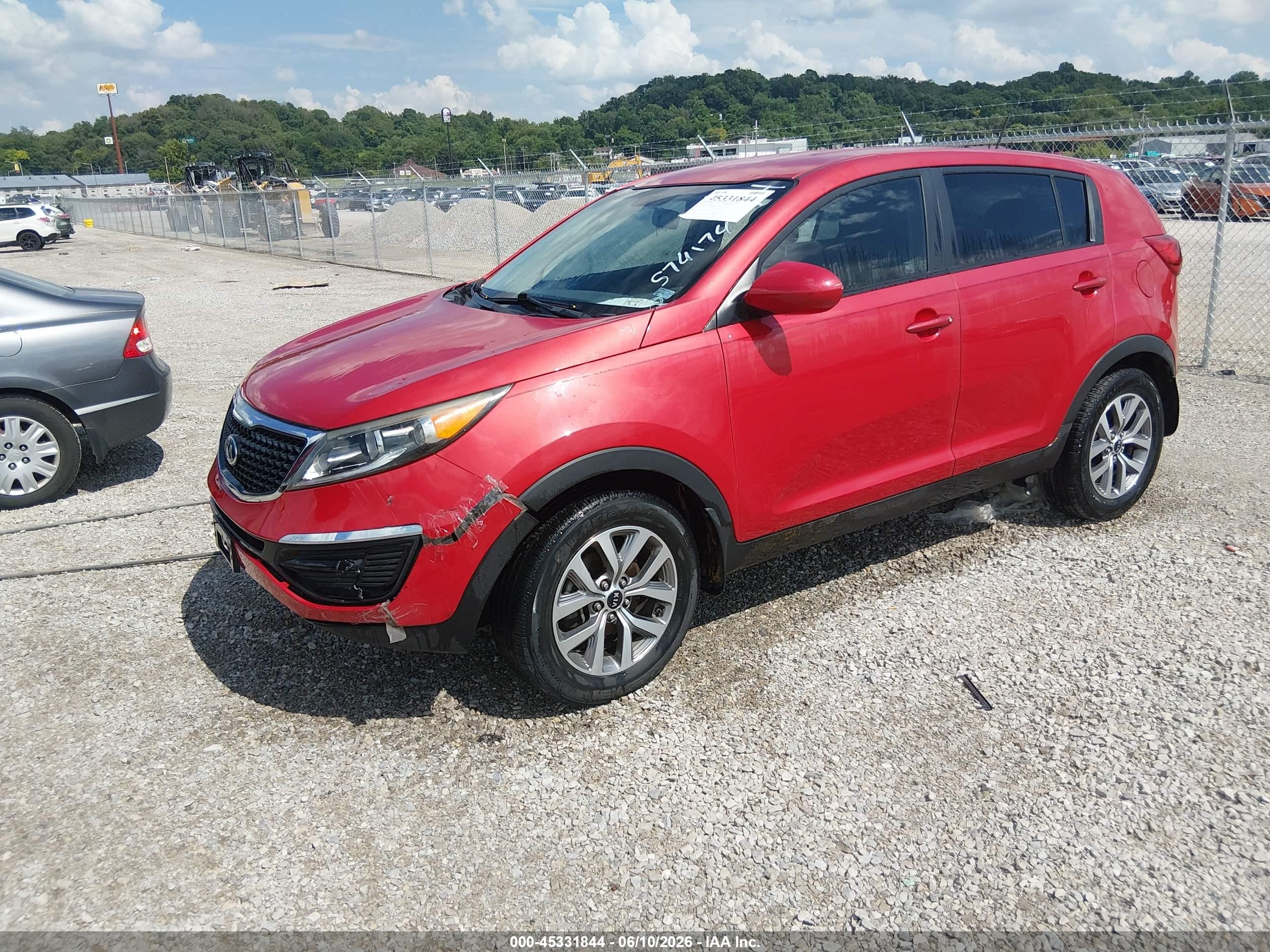 2014 Kia Sportage Lx Red vin: KNDPB3AC5E7574174