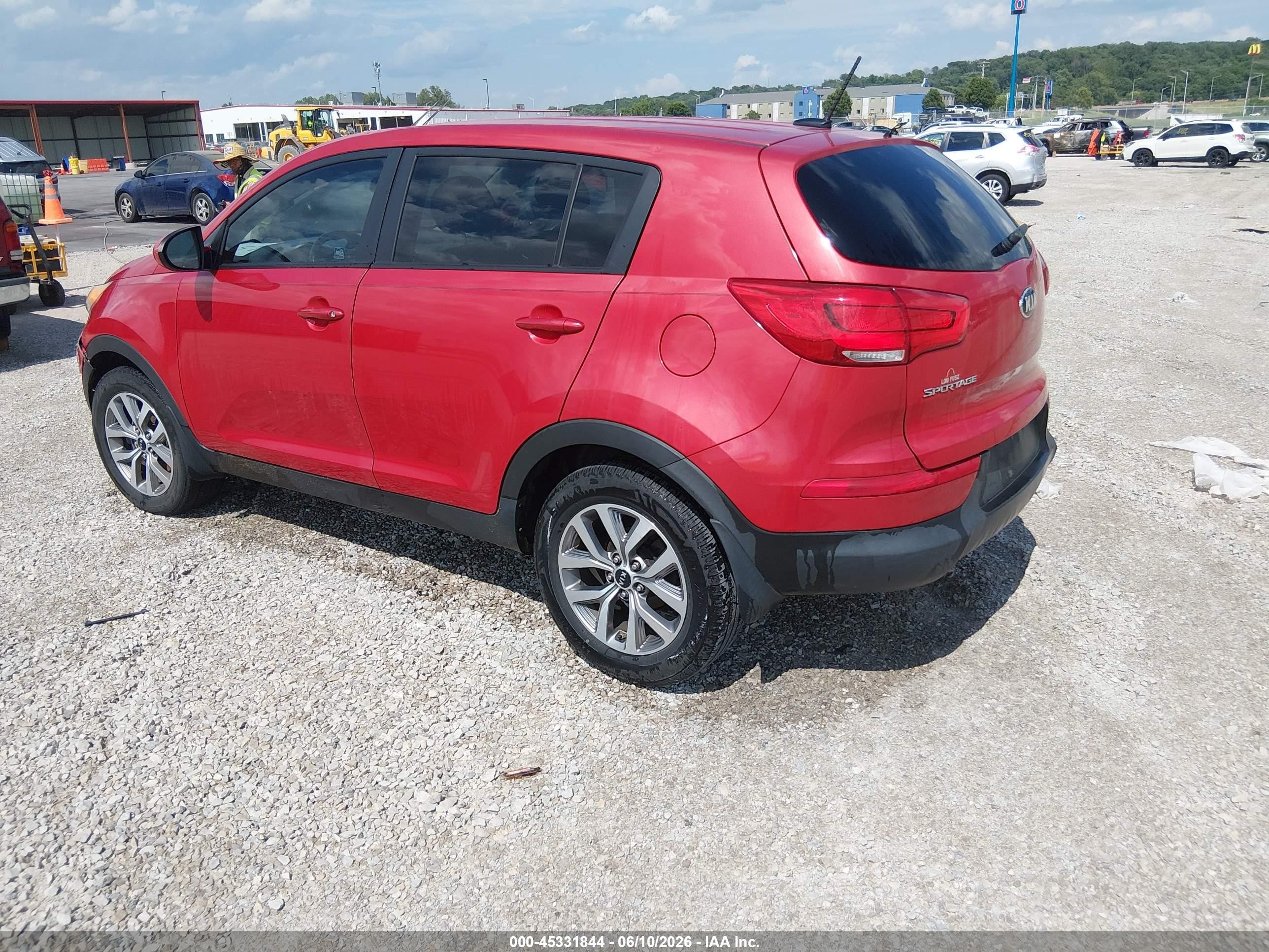 2014 Kia Sportage Lx Red vin: KNDPB3AC5E7574174