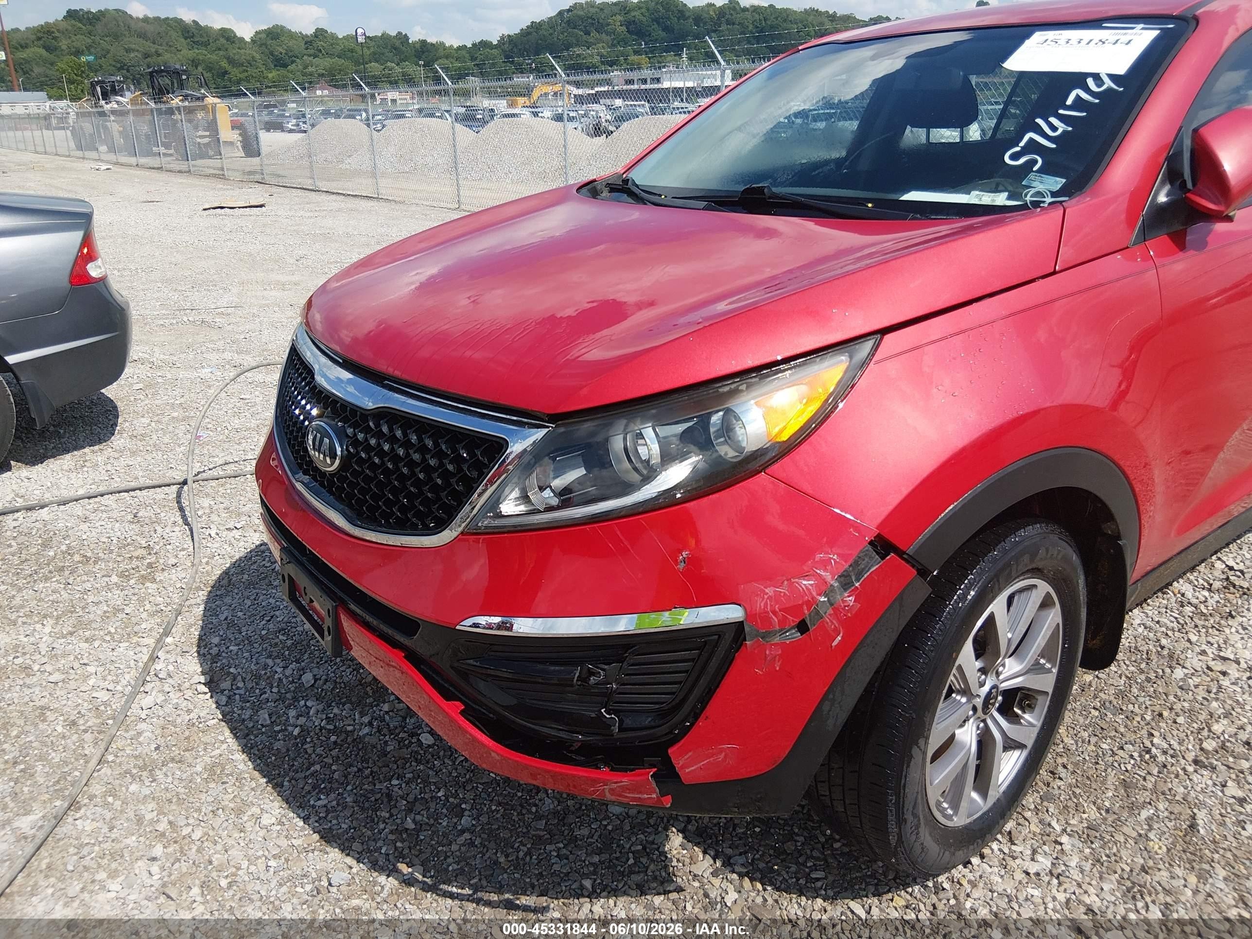 2014 Kia Sportage Lx Red vin: KNDPB3AC5E7574174