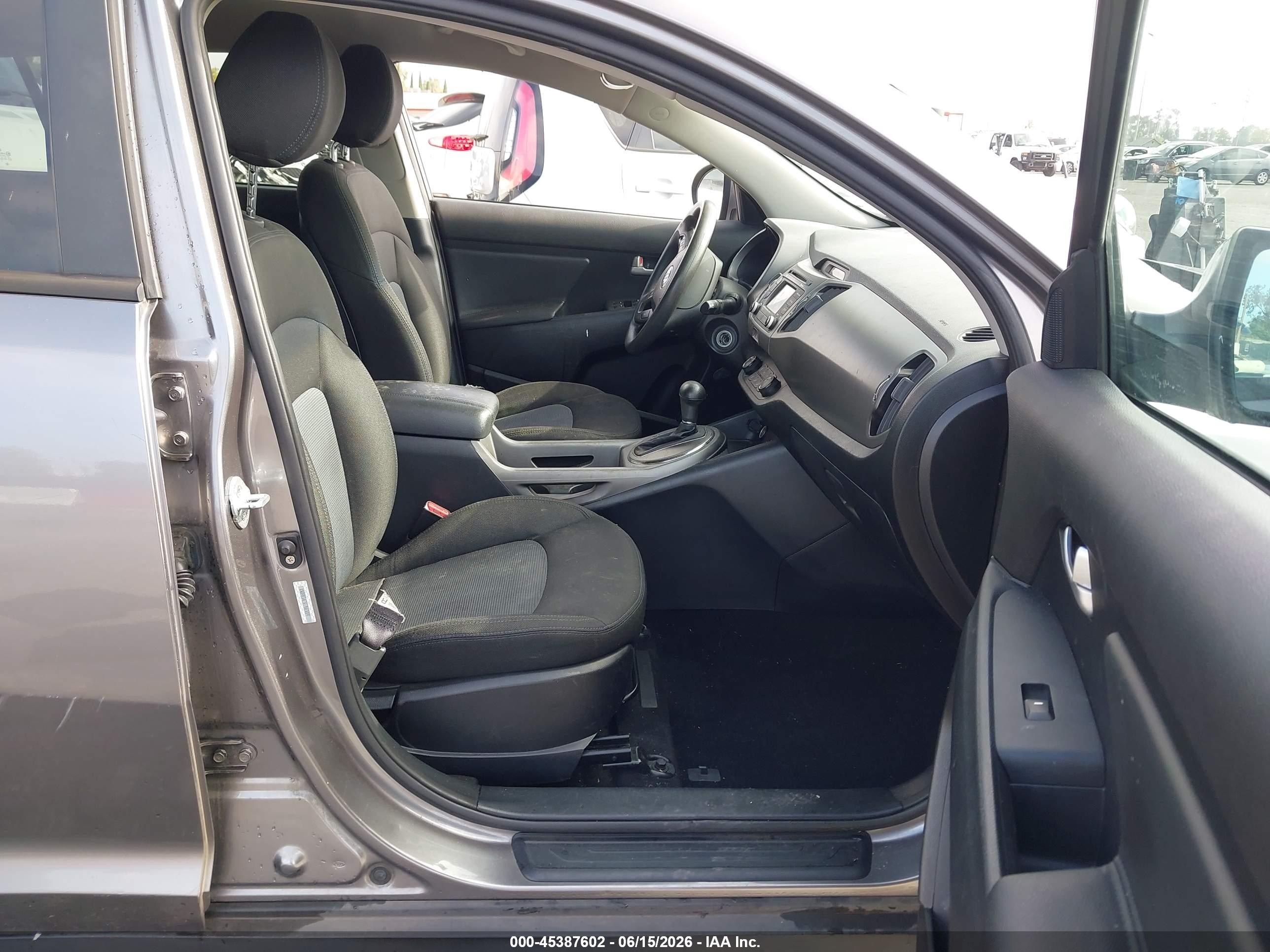 2014 Kia Sportage Lx Gray vin: KNDPB3AC5E7603009