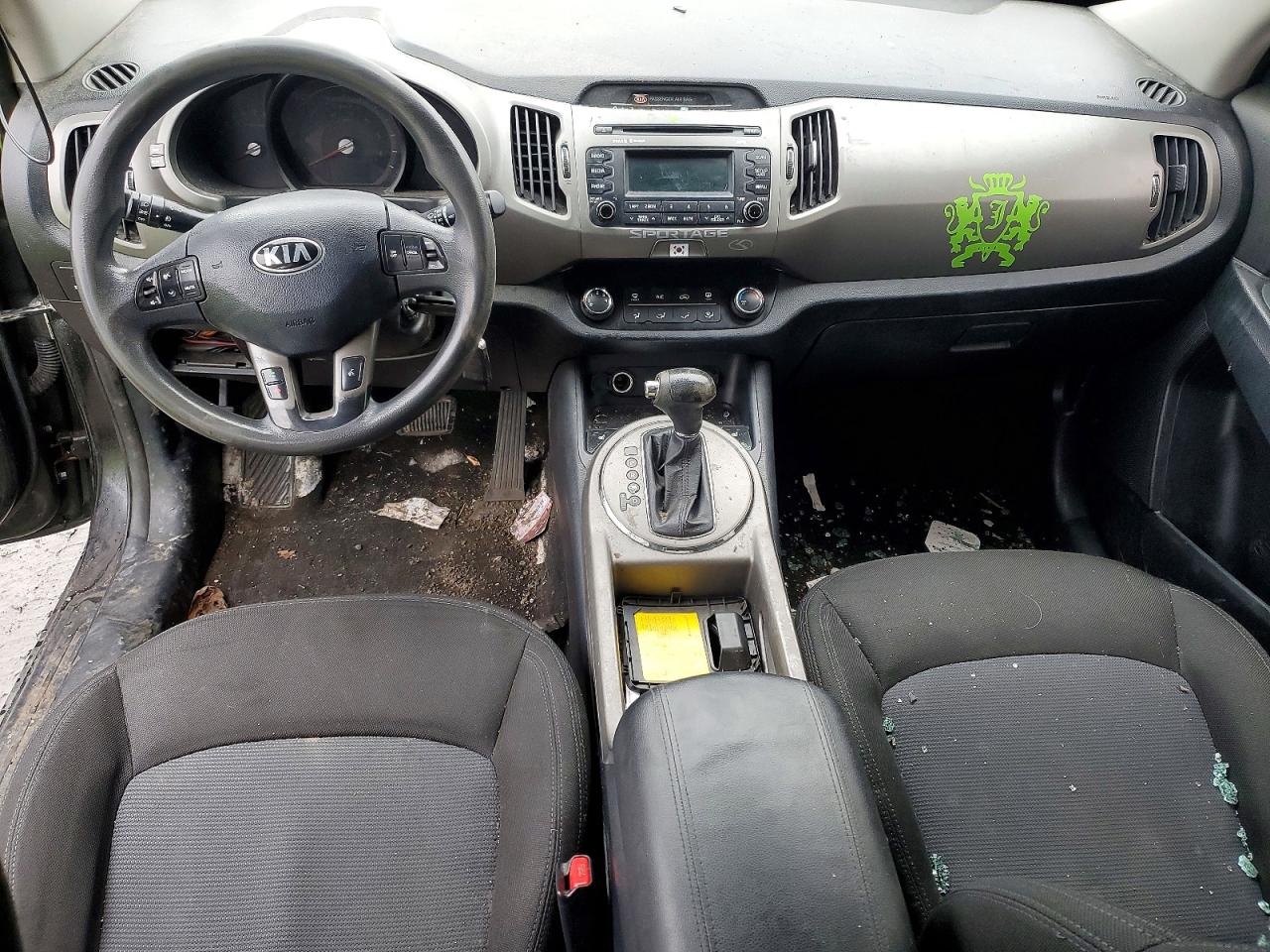 2014 Kia Sportage Lx Зеленый vin: KNDPB3AC5E7627228