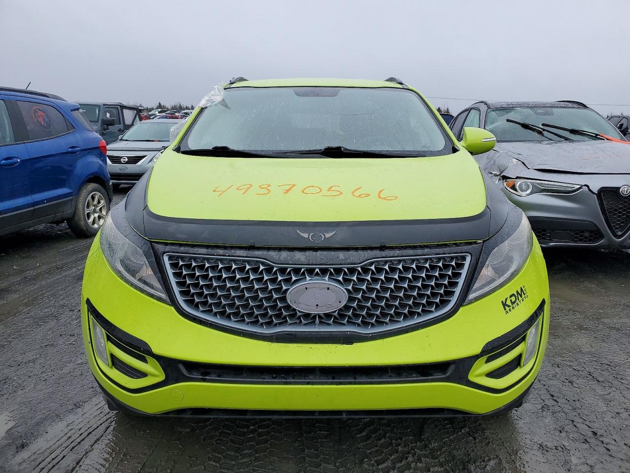 2014 Kia Sportage Lx Зеленый vin: KNDPB3AC5E7627228