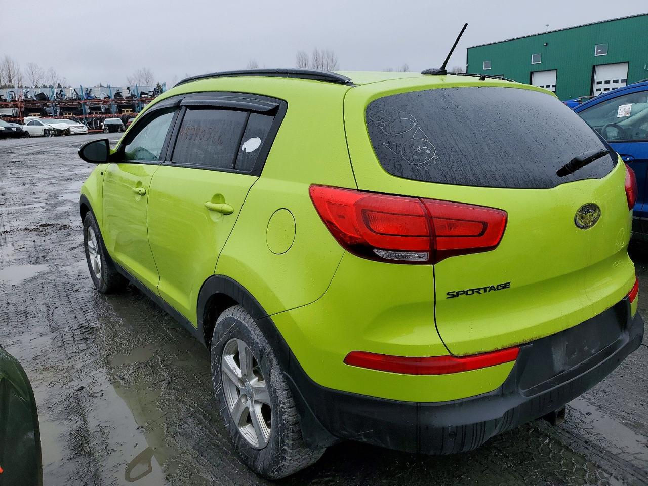 2014 Kia Sportage Lx Зеленый vin: KNDPB3AC5E7627228