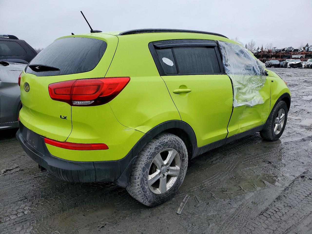 2014 Kia Sportage Lx Зеленый vin: KNDPB3AC5E7627228