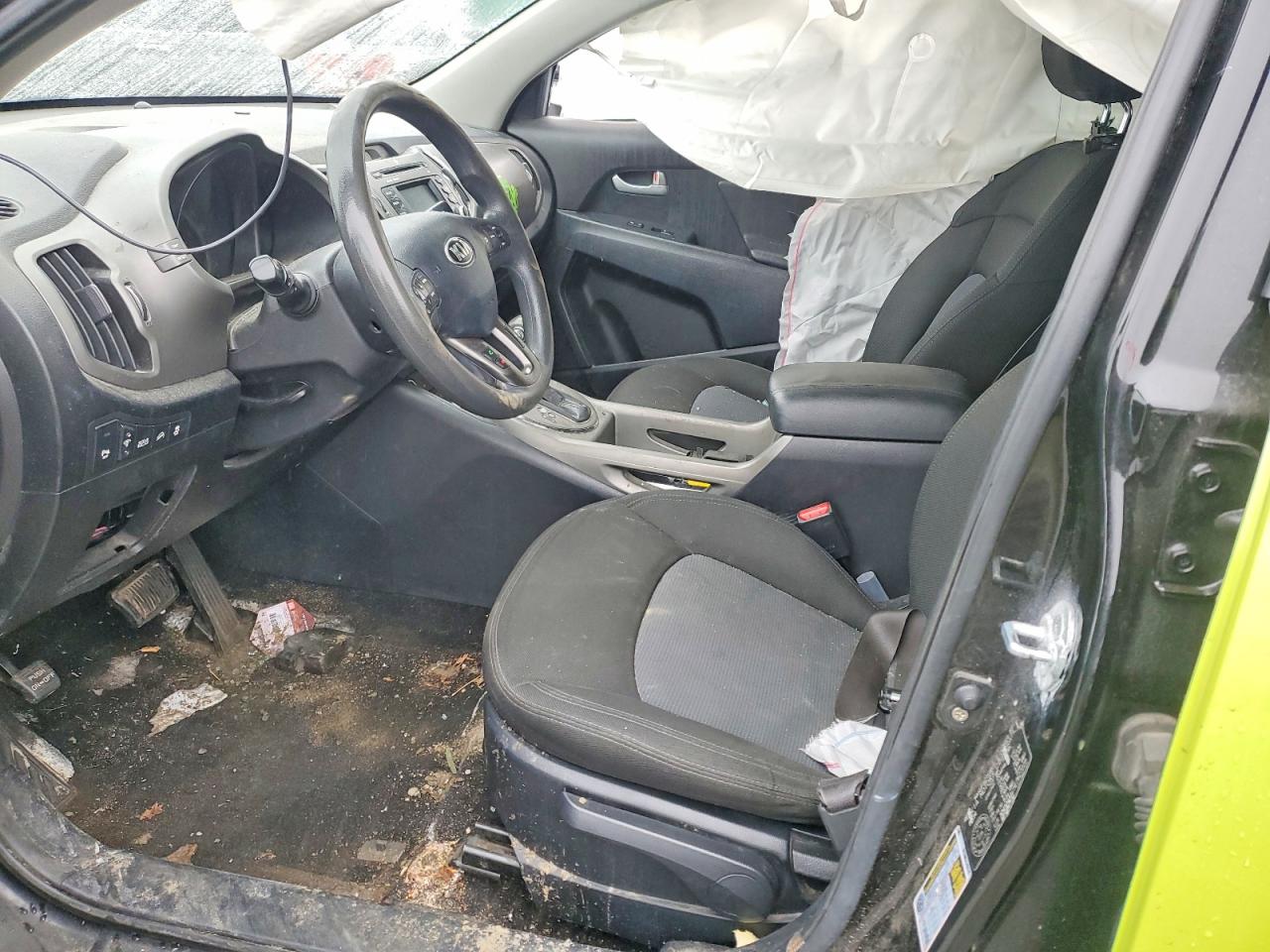 2014 Kia Sportage Lx Зеленый vin: KNDPB3AC5E7627228