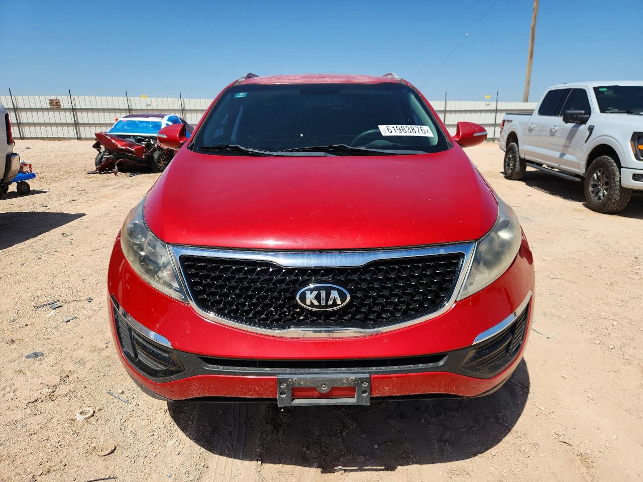 2014 Kia Sportage Lx Red vin: KNDPB3AC5E7640898