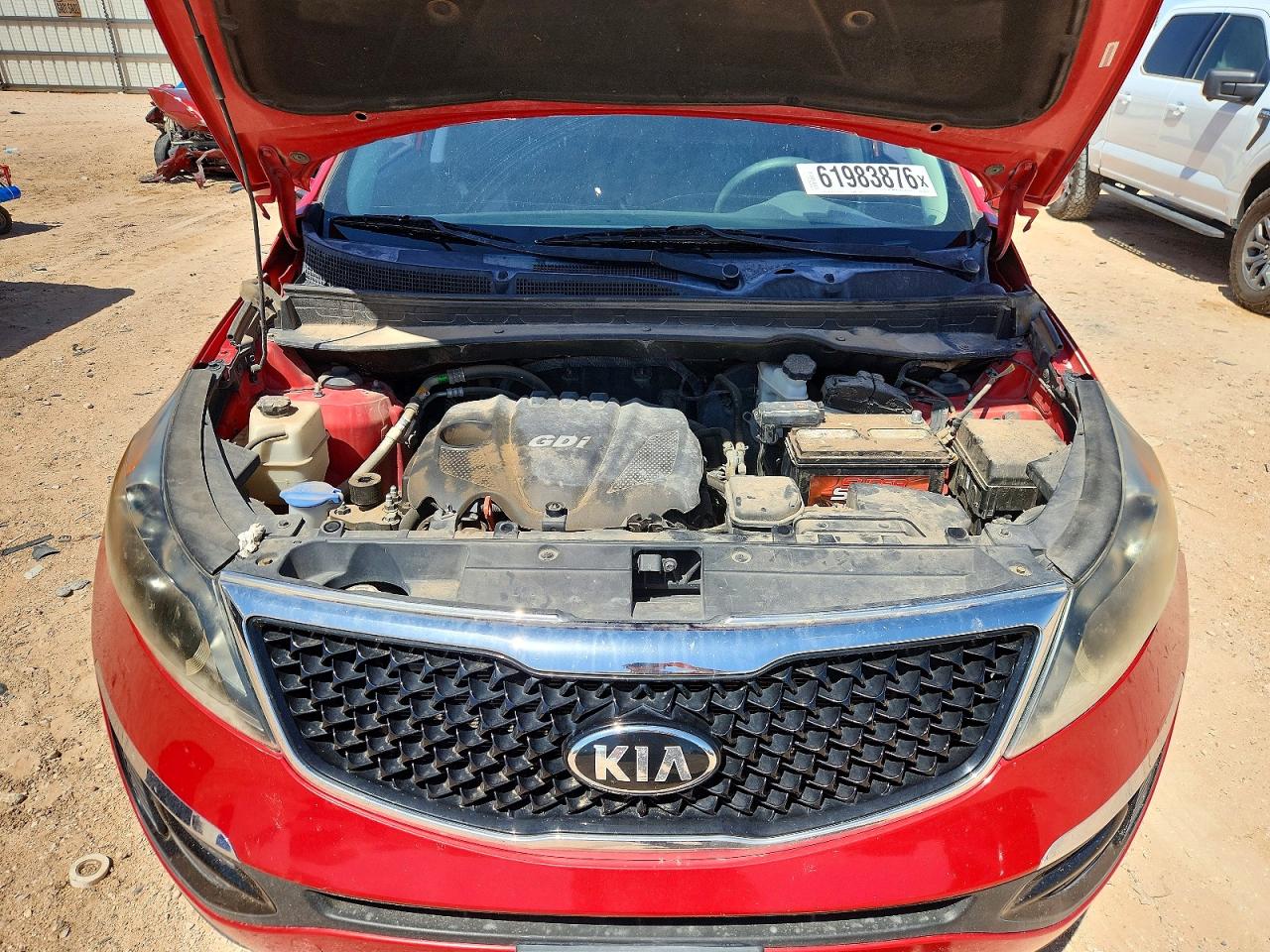 2014 Kia Sportage Lx Red vin: KNDPB3AC5E7640898