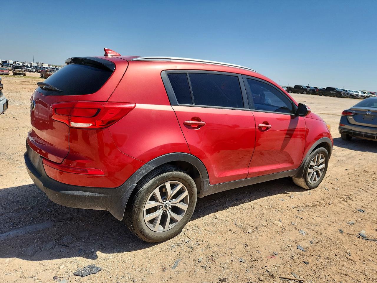 2014 Kia Sportage Lx Red vin: KNDPB3AC5E7640898