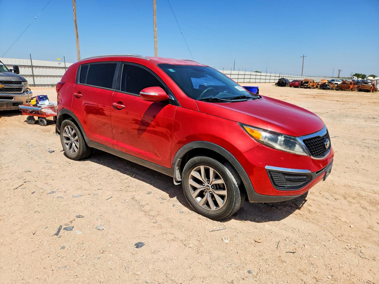 2014 Kia Sportage Lx Red vin: KNDPB3AC5E7640898