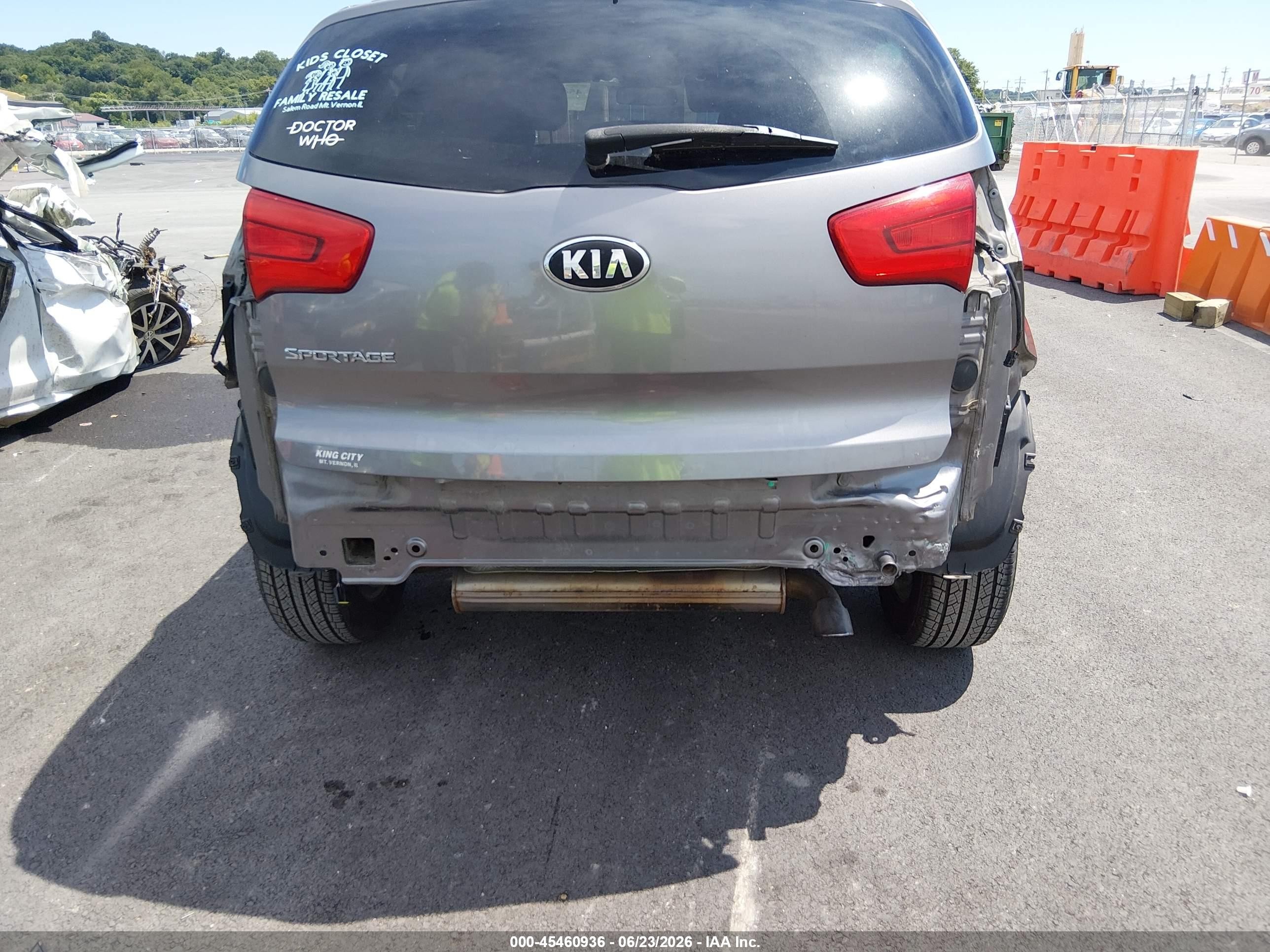 2015 Kia Sportage Lx Gray vin: KNDPB3AC5F7679539