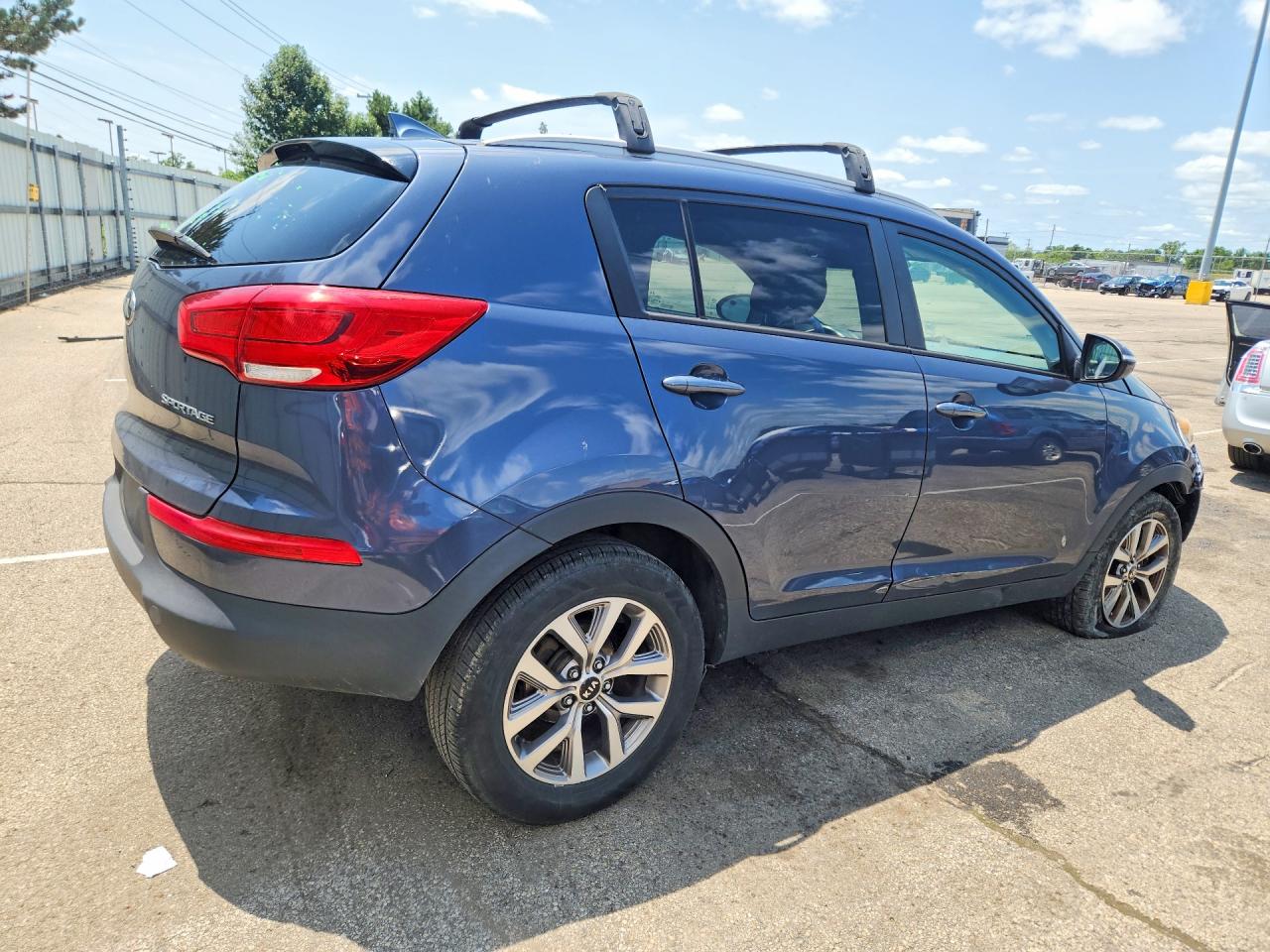 2015 Kia Sportage Lx Blue vin: KNDPB3AC5F7719831