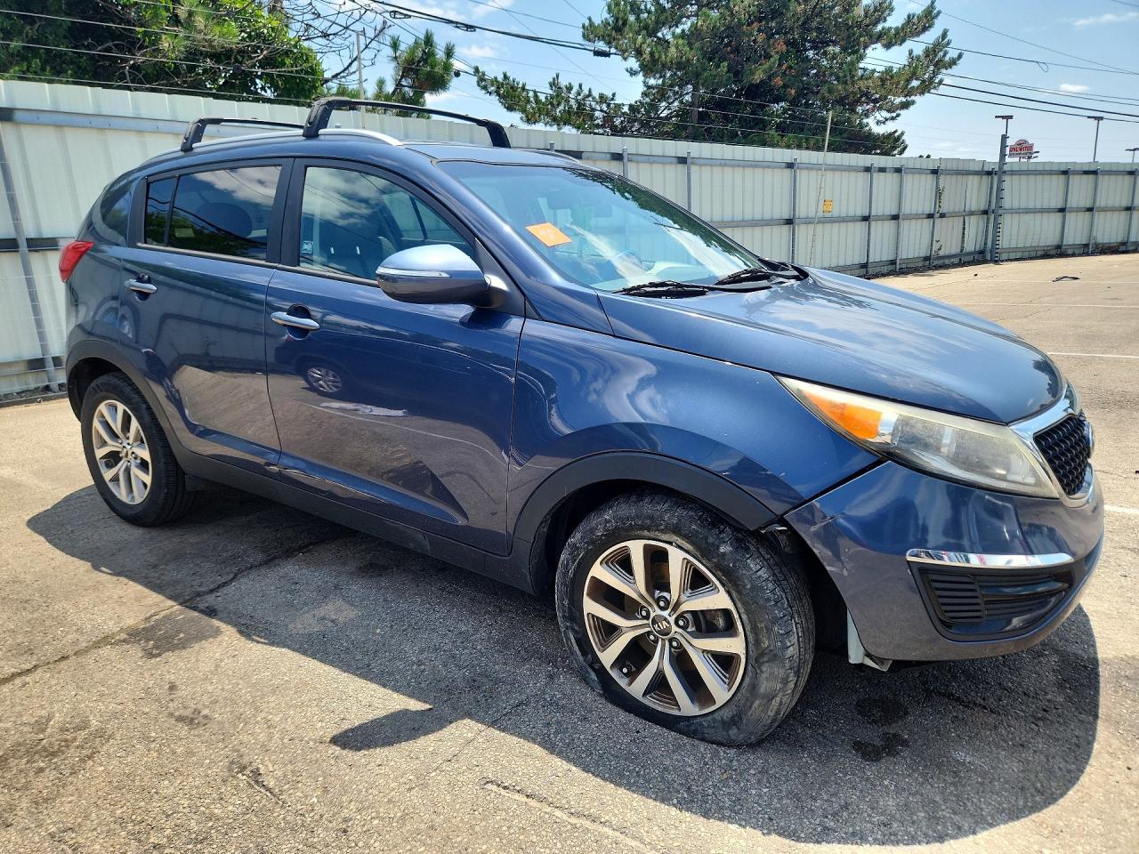 2015 Kia Sportage Lx Blue vin: KNDPB3AC5F7719831