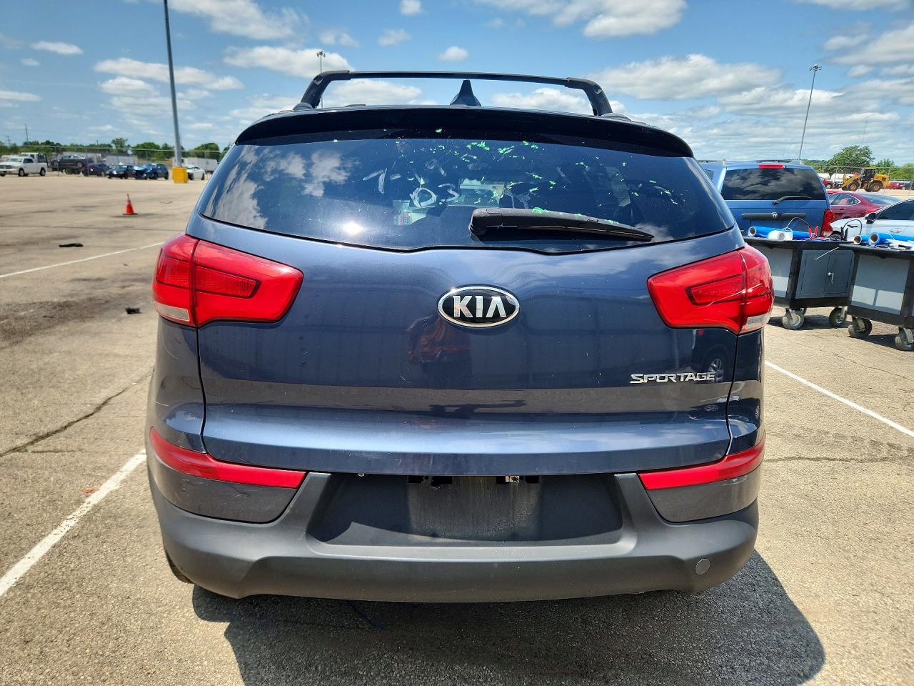 2015 Kia Sportage Lx Blue vin: KNDPB3AC5F7719831