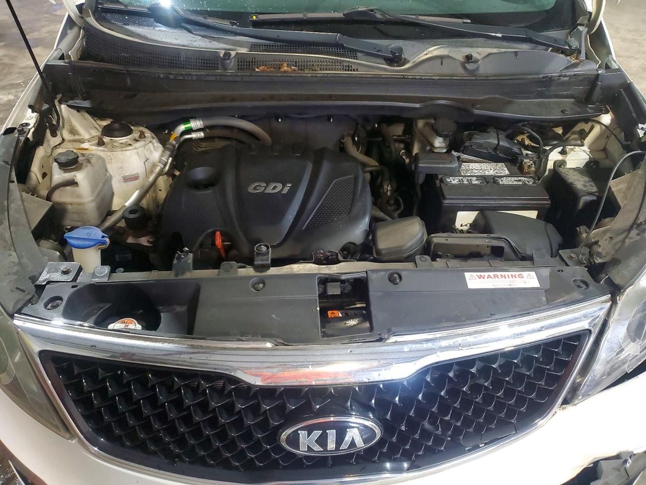 2015 Kia Sportage Lx White vin: KNDPB3AC5F7727959