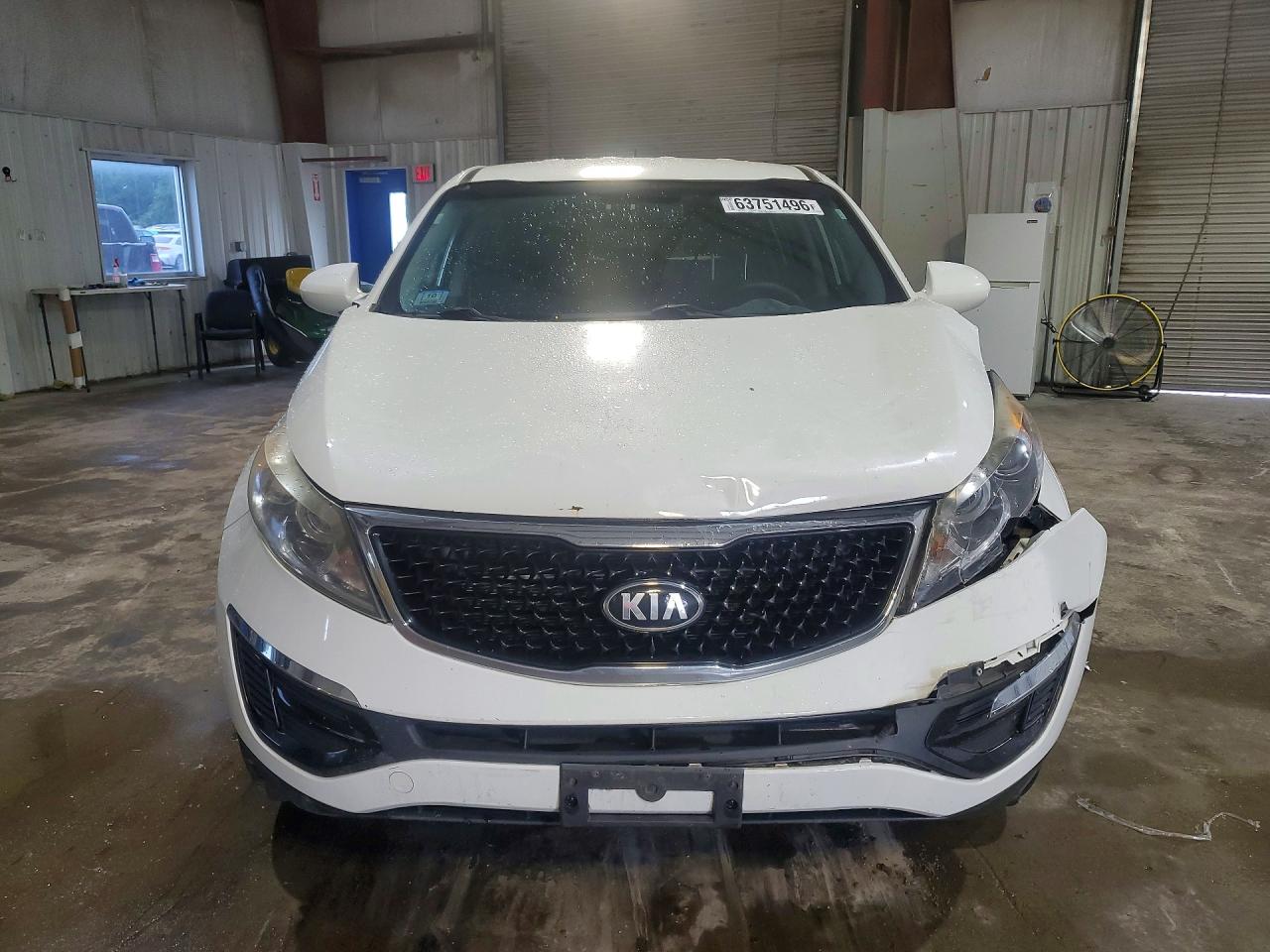2015 Kia Sportage Lx White vin: KNDPB3AC5F7727959