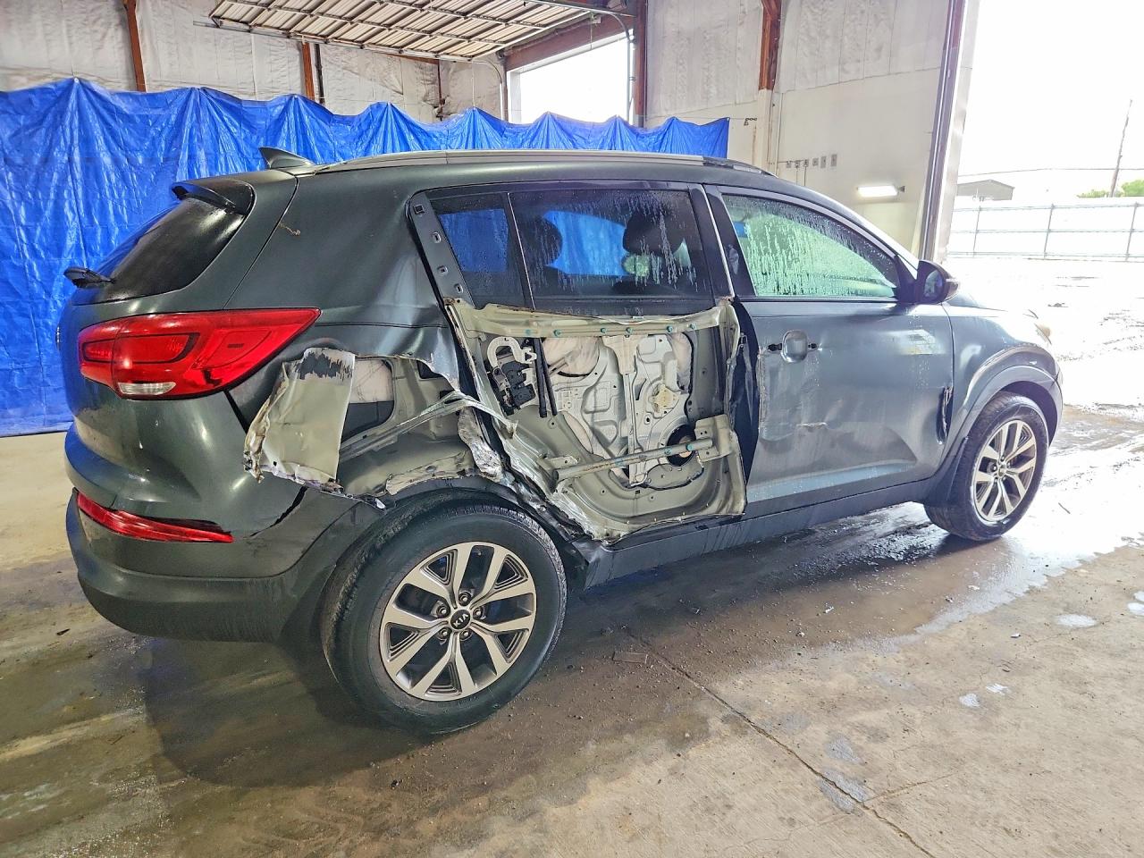 2015 Kia Sportage Lx Серый vin: KNDPB3AC5F7770066