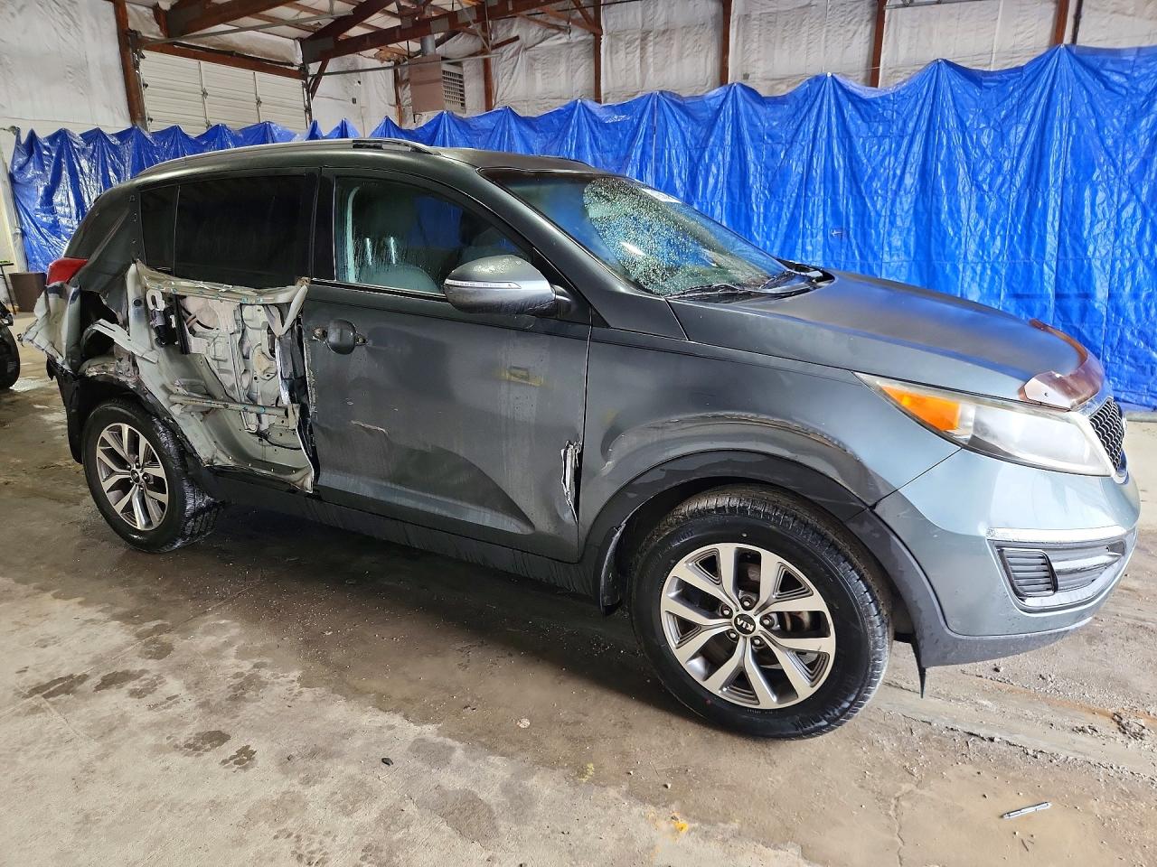 2015 Kia Sportage Lx Серый vin: KNDPB3AC5F7770066