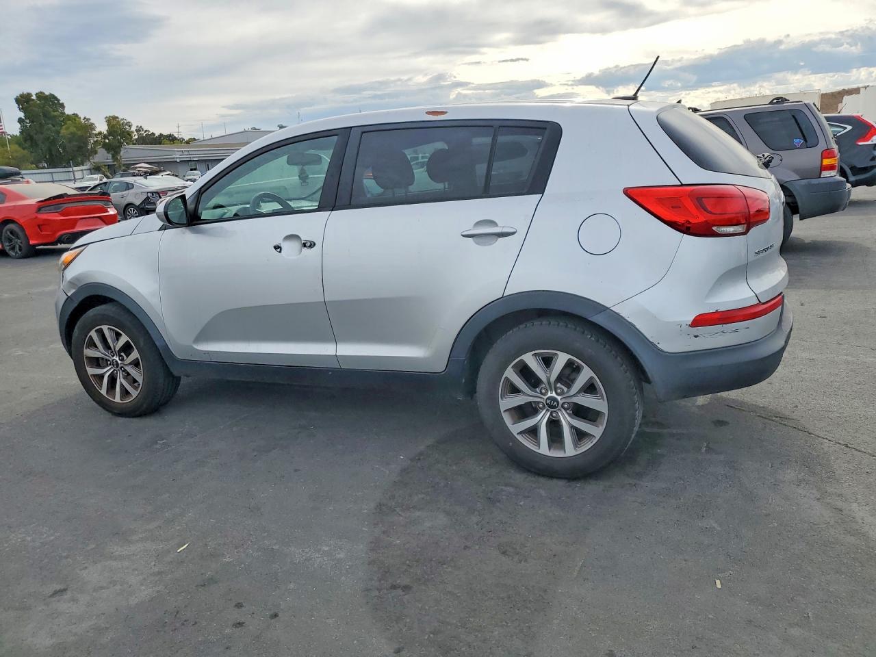 2014 Kia Sportage Lx Silver vin: KNDPB3AC6E7562518