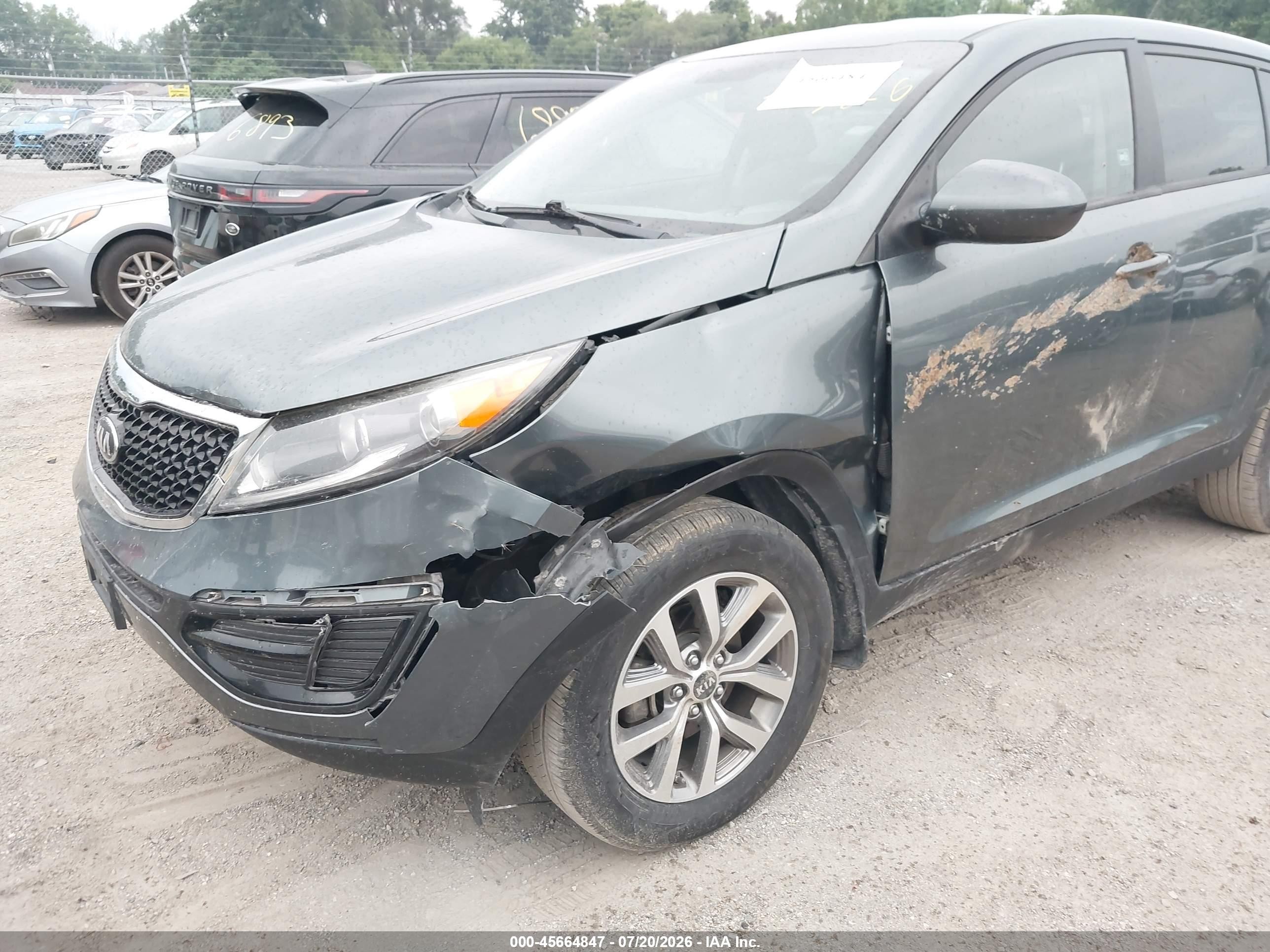 2014 Kia Sportage Lx Blue vin: KNDPB3AC6E7574331