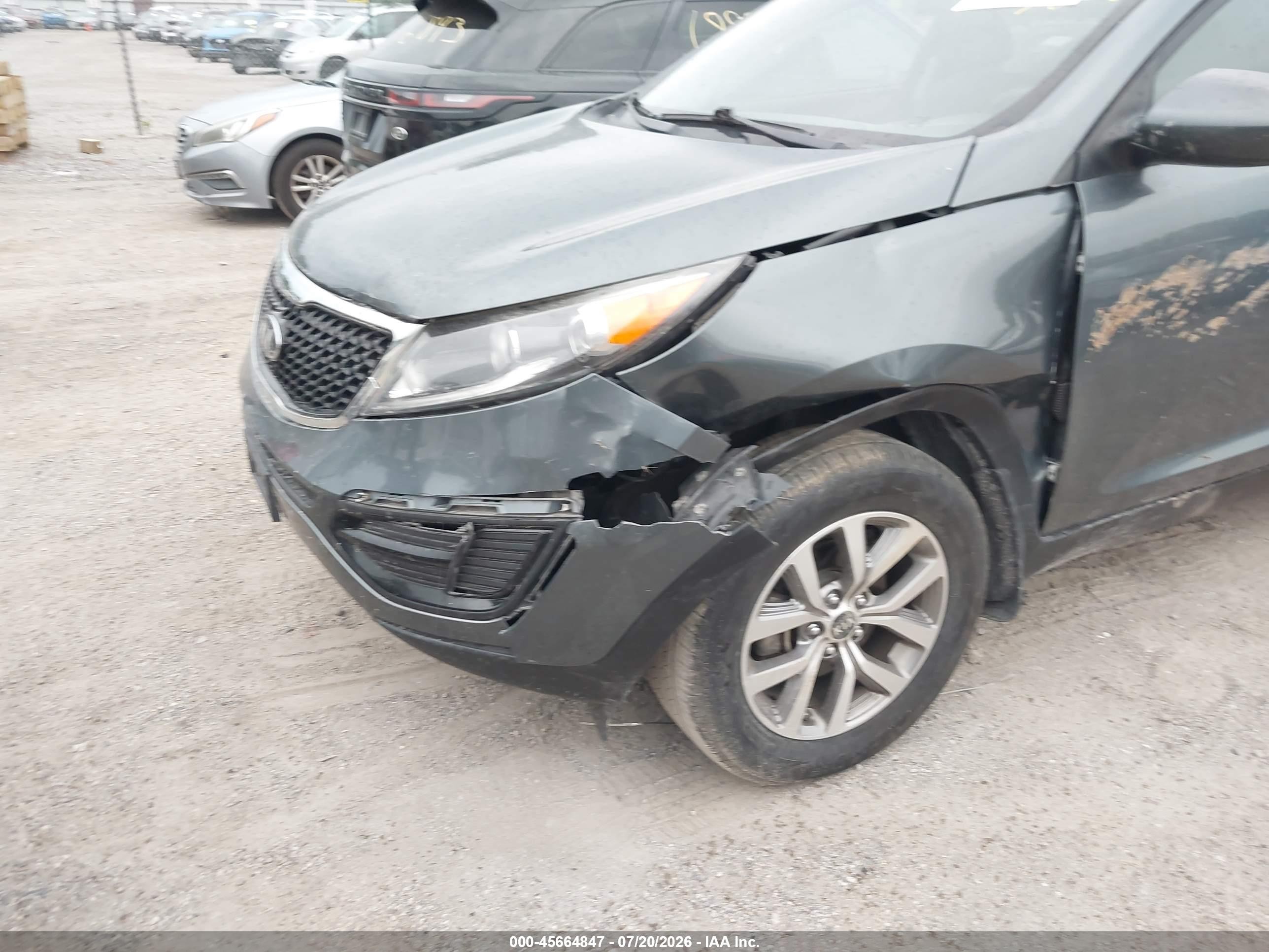2014 Kia Sportage Lx Blue vin: KNDPB3AC6E7574331