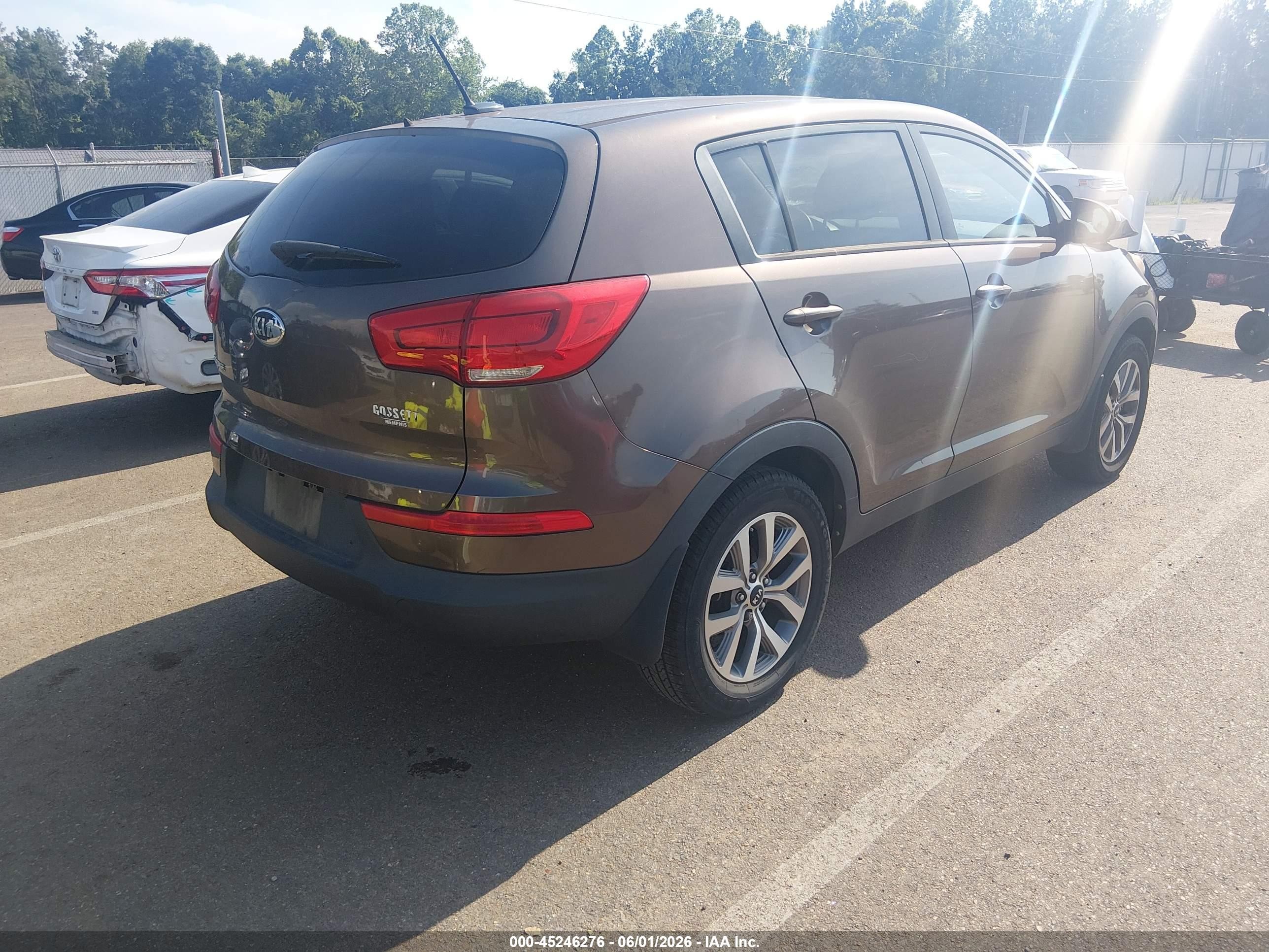 2014 Kia Sportage Lx Brown vin: KNDPB3AC6E7600233
