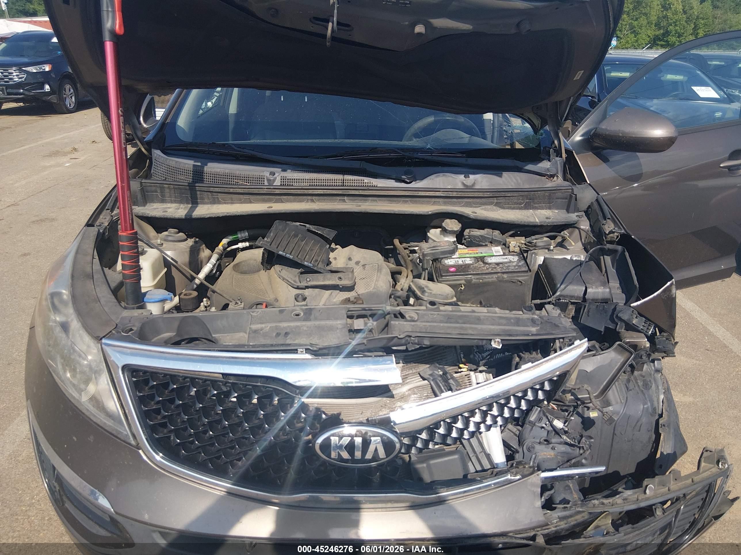 2014 Kia Sportage Lx Brown vin: KNDPB3AC6E7600233