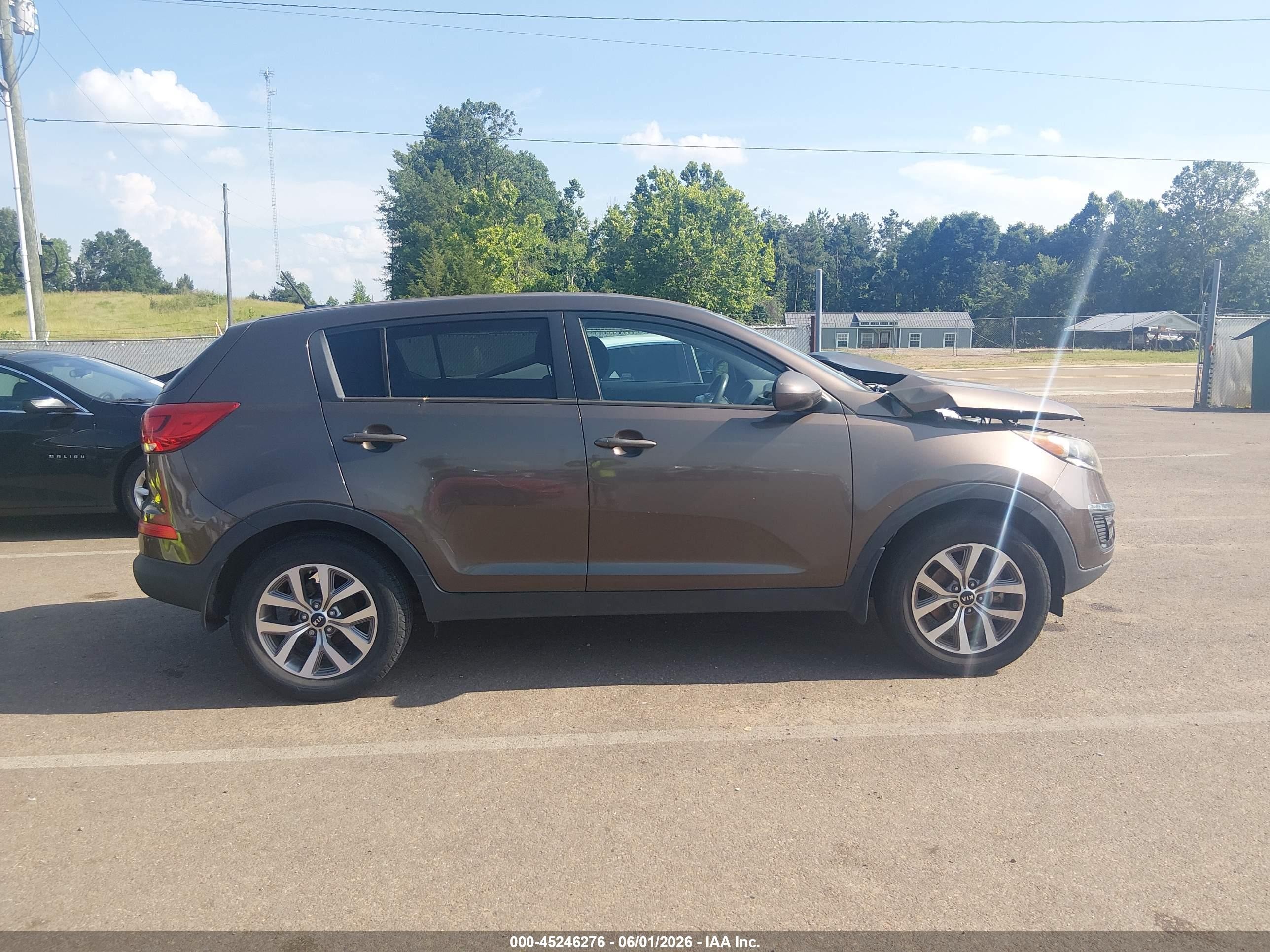2014 Kia Sportage Lx Brown vin: KNDPB3AC6E7600233