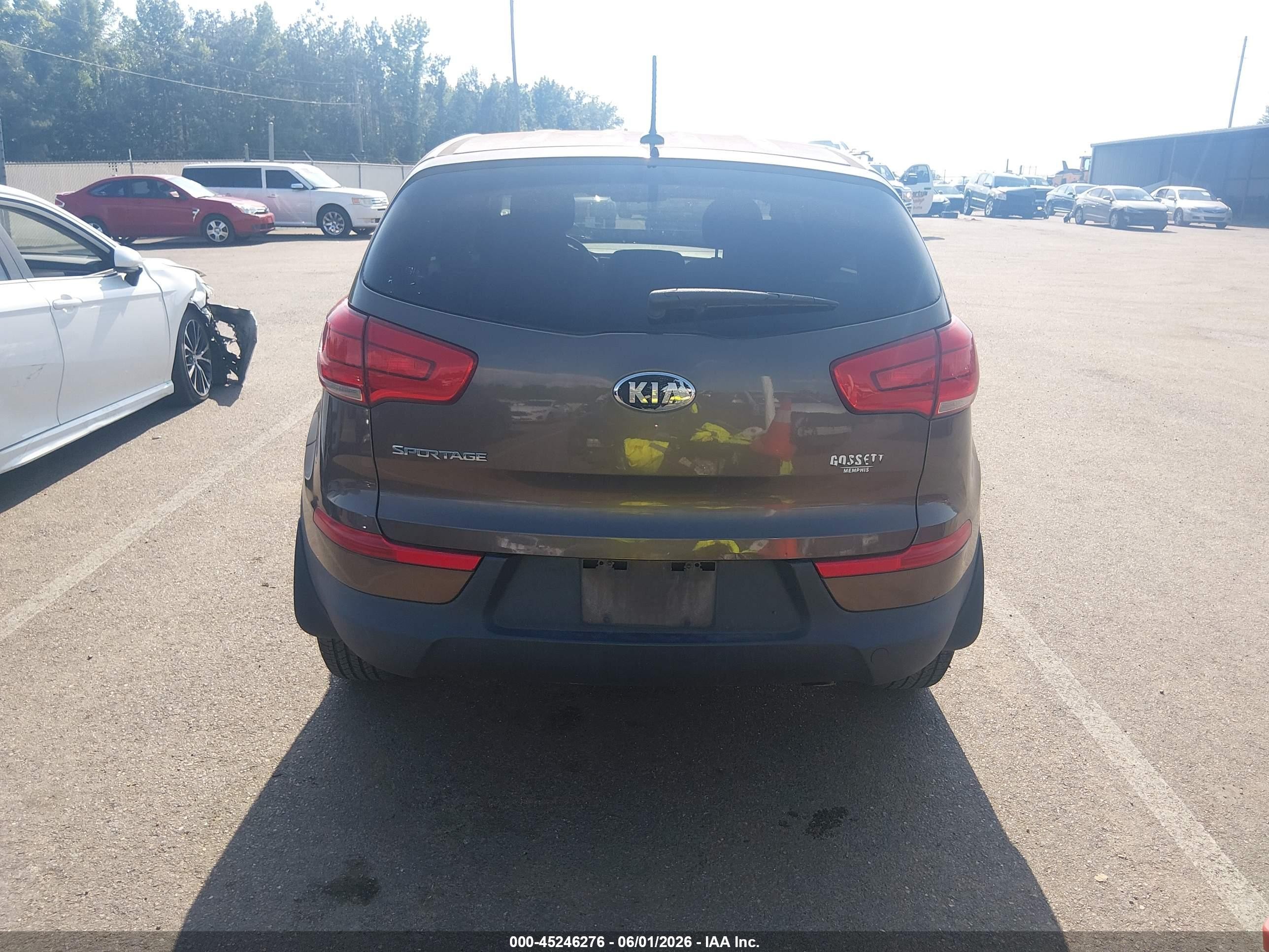 2014 Kia Sportage Lx Brown vin: KNDPB3AC6E7600233
