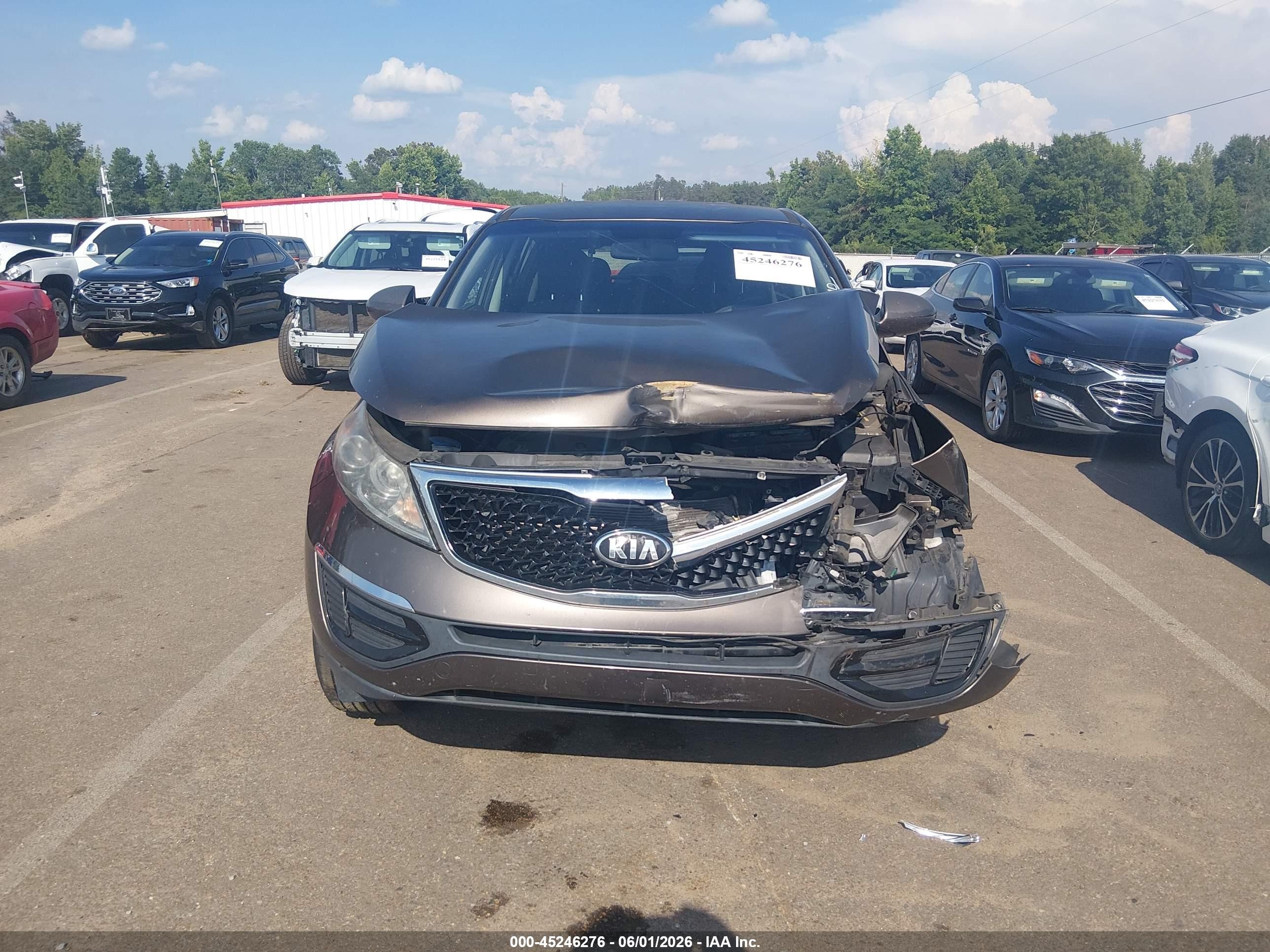 2014 Kia Sportage Lx Brown vin: KNDPB3AC6E7600233