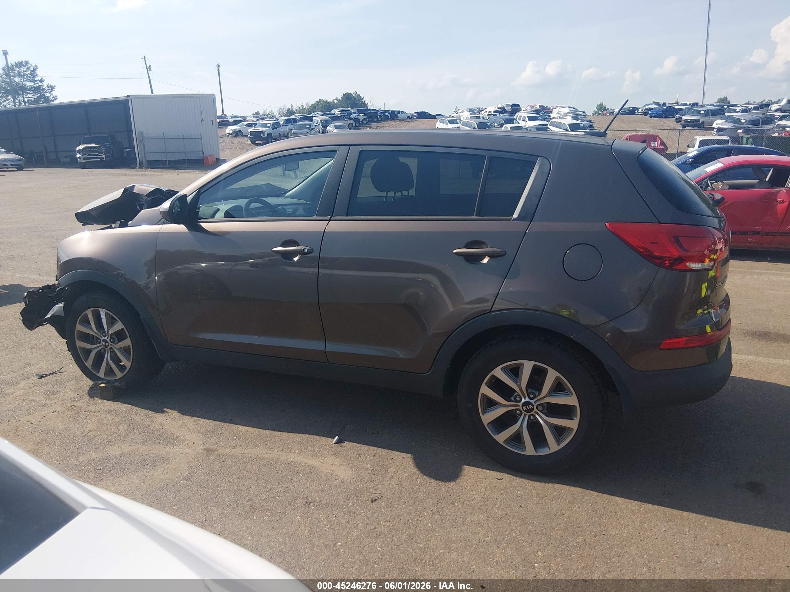 2014 Kia Sportage Lx Brown vin: KNDPB3AC6E7600233