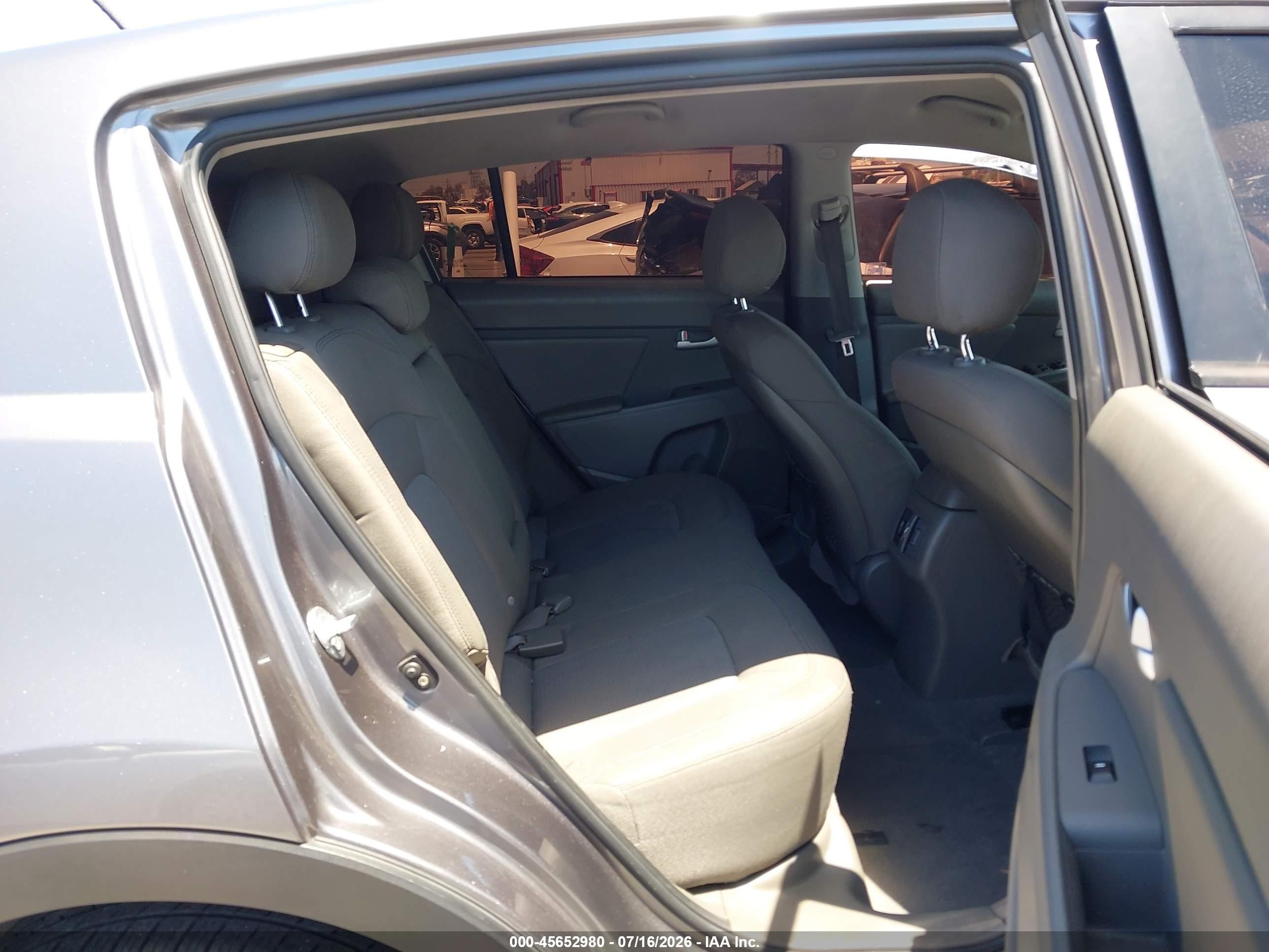 2014 Kia Sportage Lx Gray vin: KNDPB3AC6E7602029