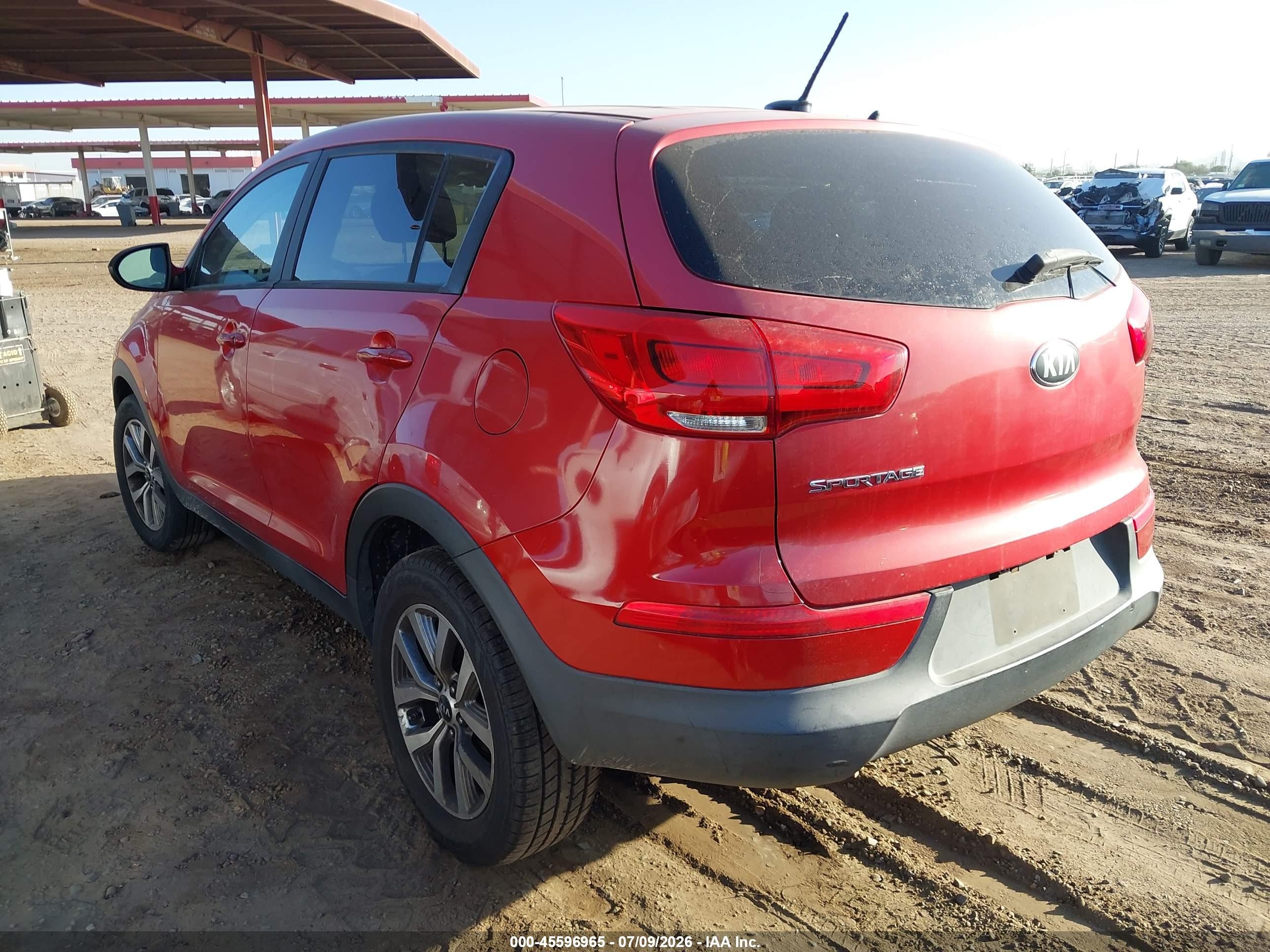 2014 Kia Sportage Lx Red vin: KNDPB3AC6E7644698