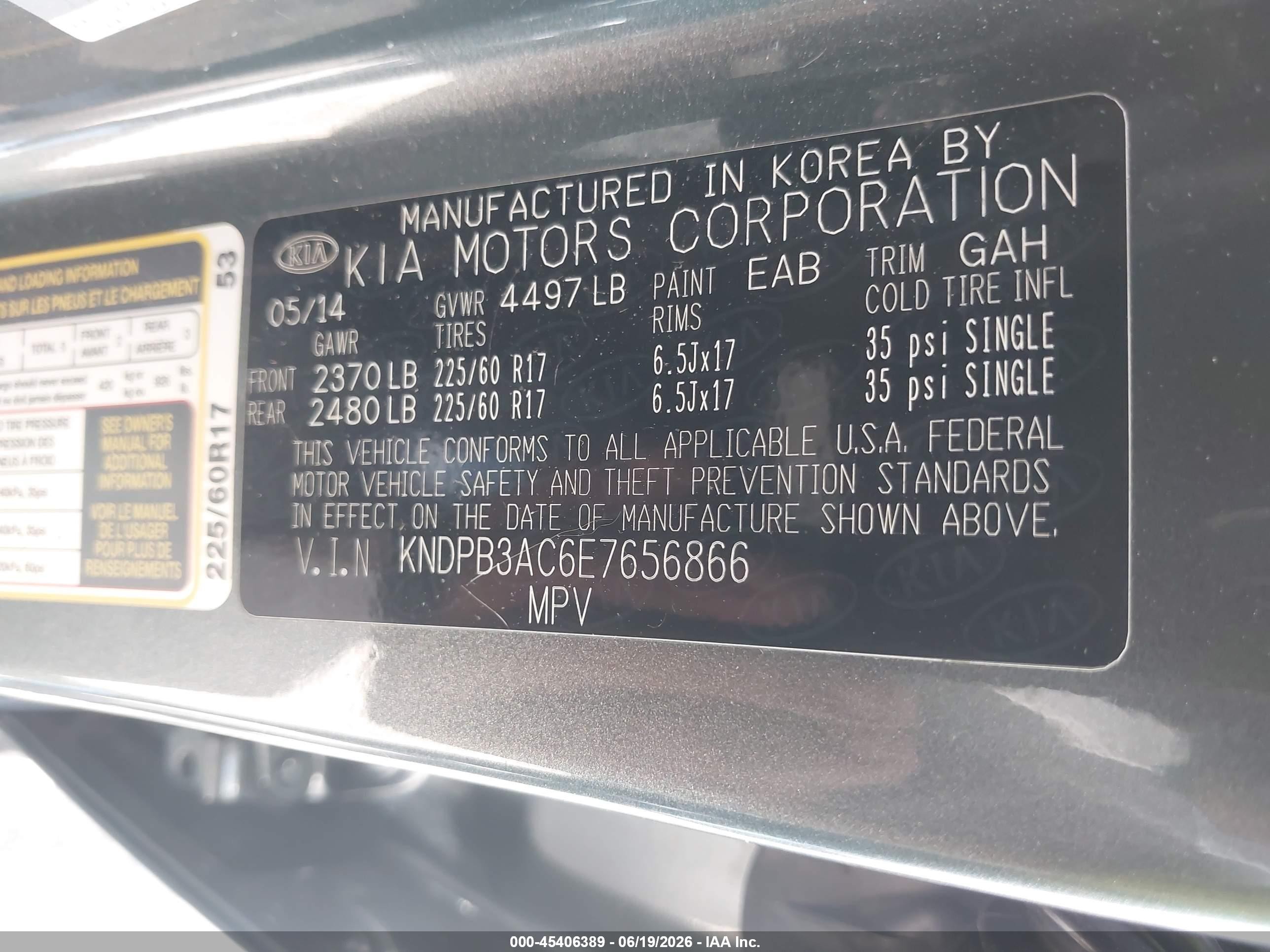 2014 Kia Sportage Lx Gray vin: KNDPB3AC6E7656866