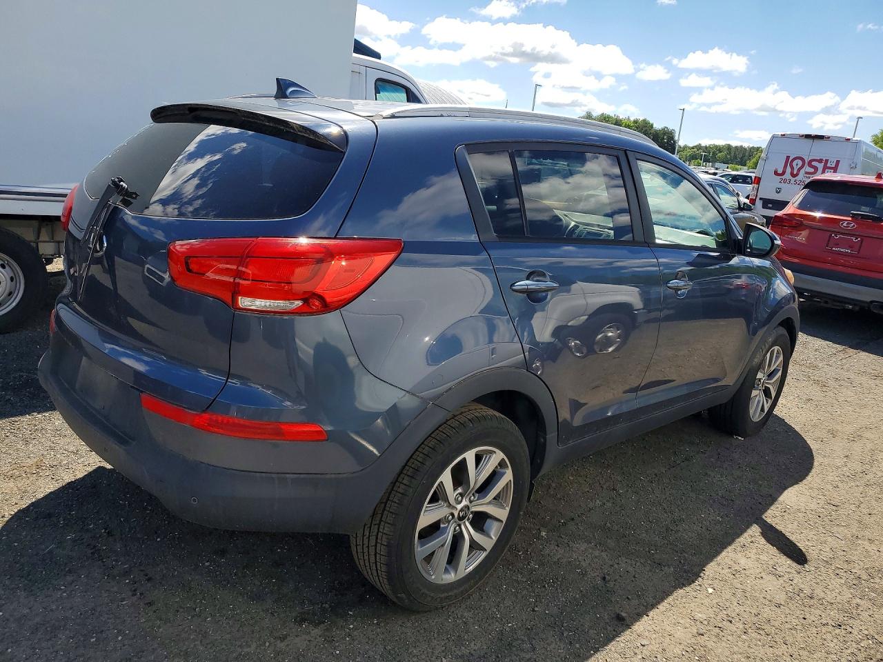 2014 Kia Sportage Lx Blue vin: KNDPB3AC6E7669309