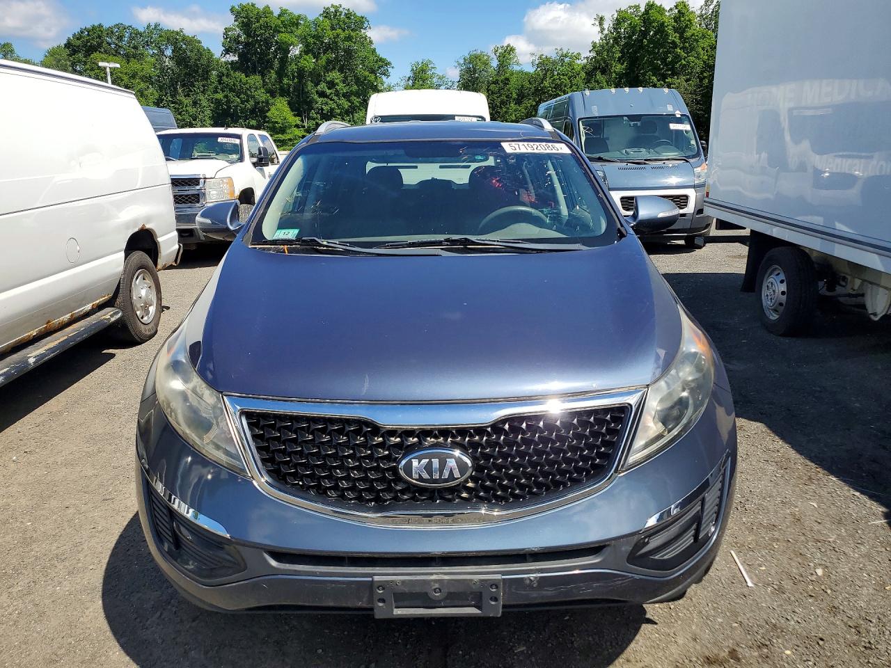 2014 Kia Sportage Lx Blue vin: KNDPB3AC6E7669309