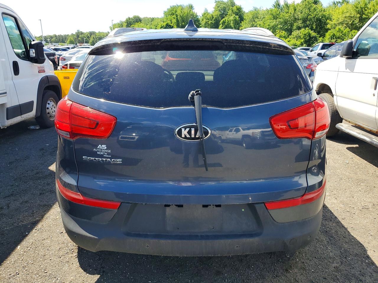 2014 Kia Sportage Lx Blue vin: KNDPB3AC6E7669309