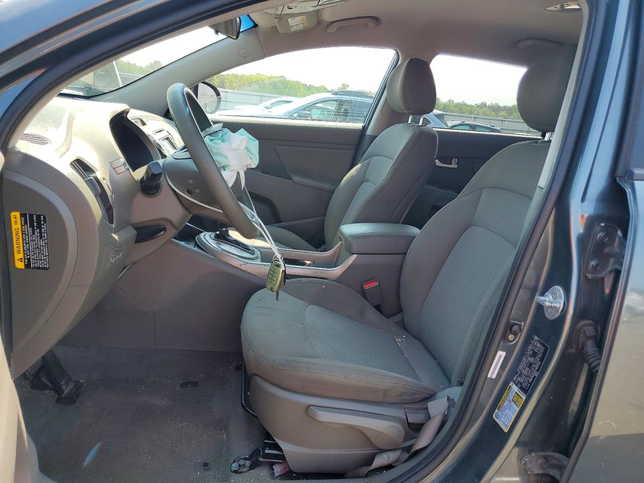 2015 Kia Sportage Lx Gray vin: KNDPB3AC6F7685723