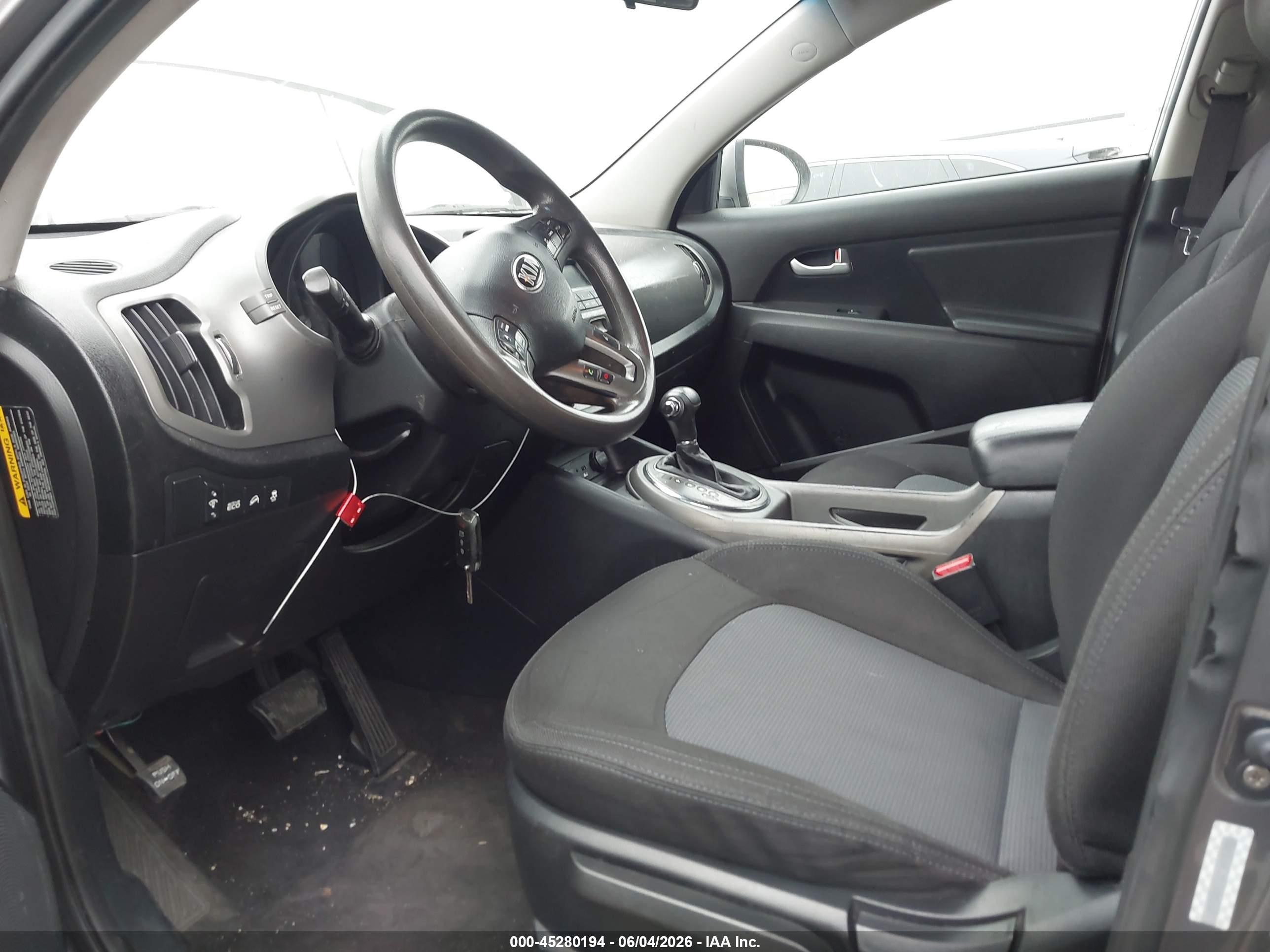 2015 Kia Sportage Lx Gray vin: KNDPB3AC6F7686113