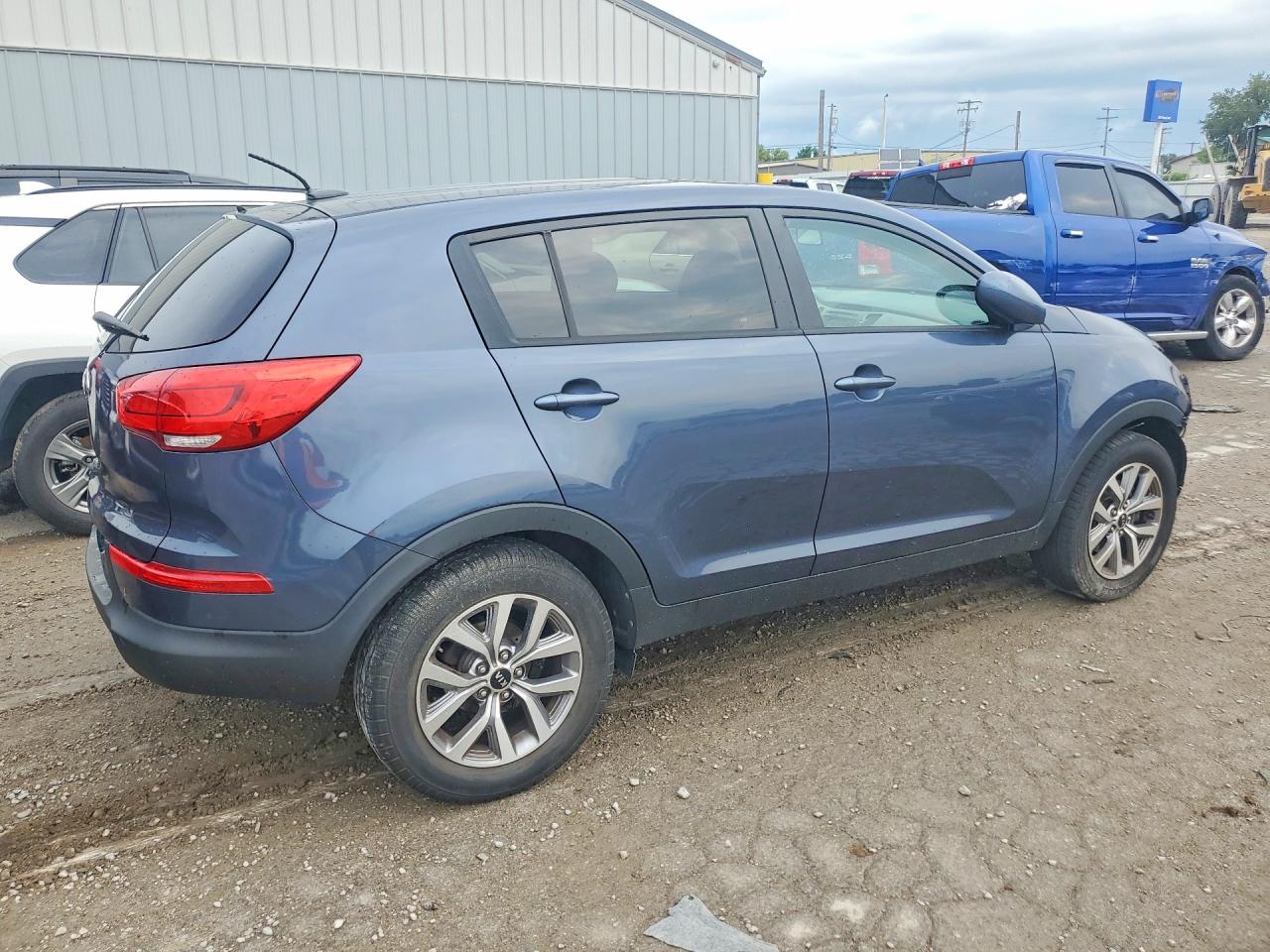 2015 Kia Sportage Lx Blue vin: KNDPB3AC6F7724908