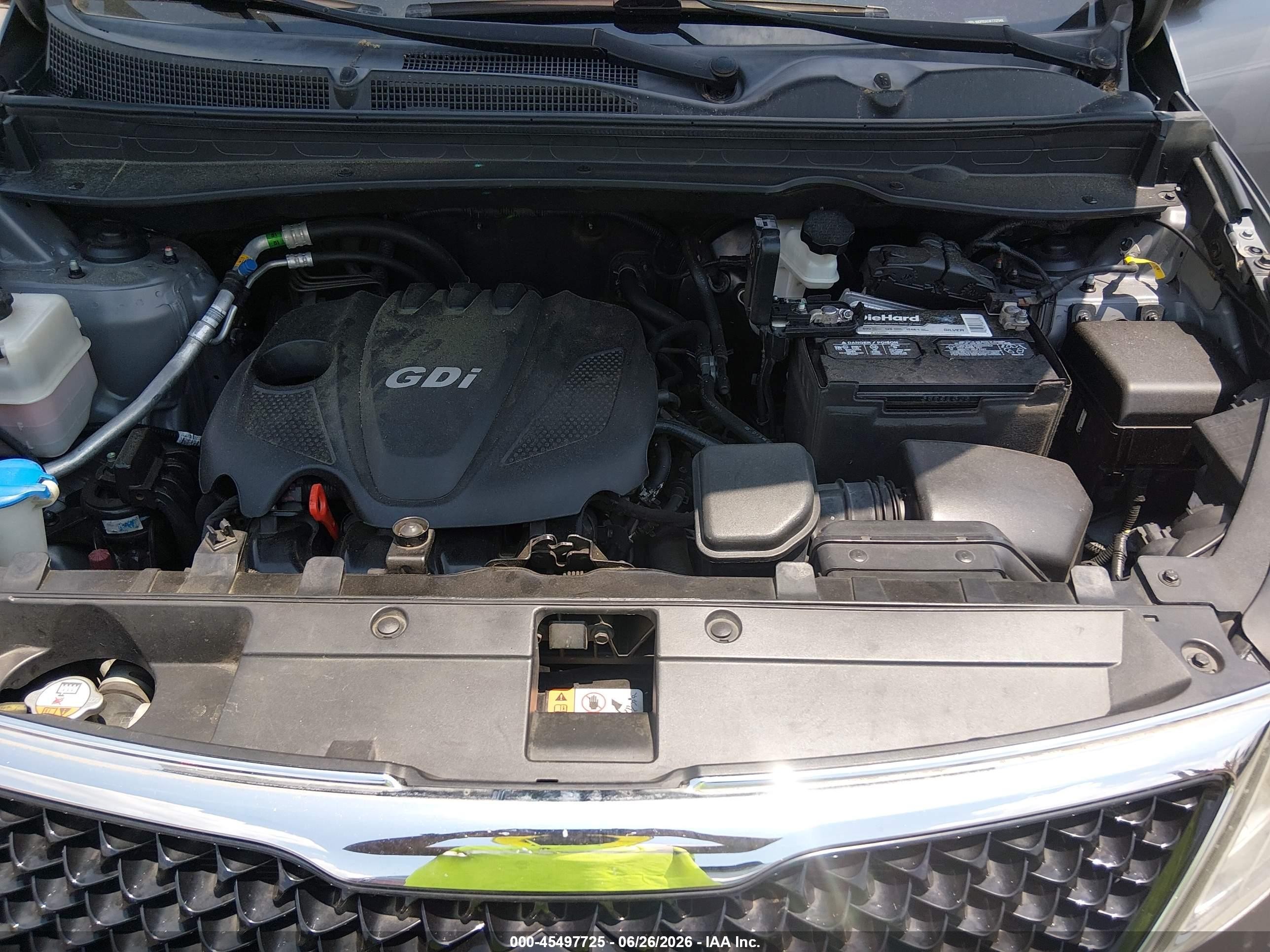 2015 Kia Sportage Lx Gray vin: KNDPB3AC6F7737948