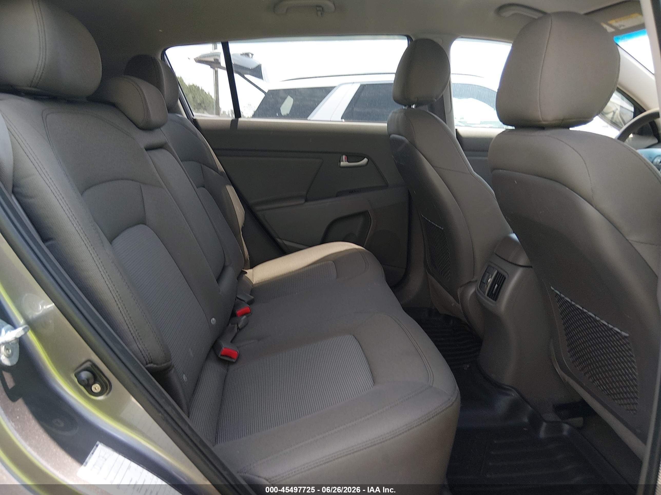 2015 Kia Sportage Lx Gray vin: KNDPB3AC6F7737948