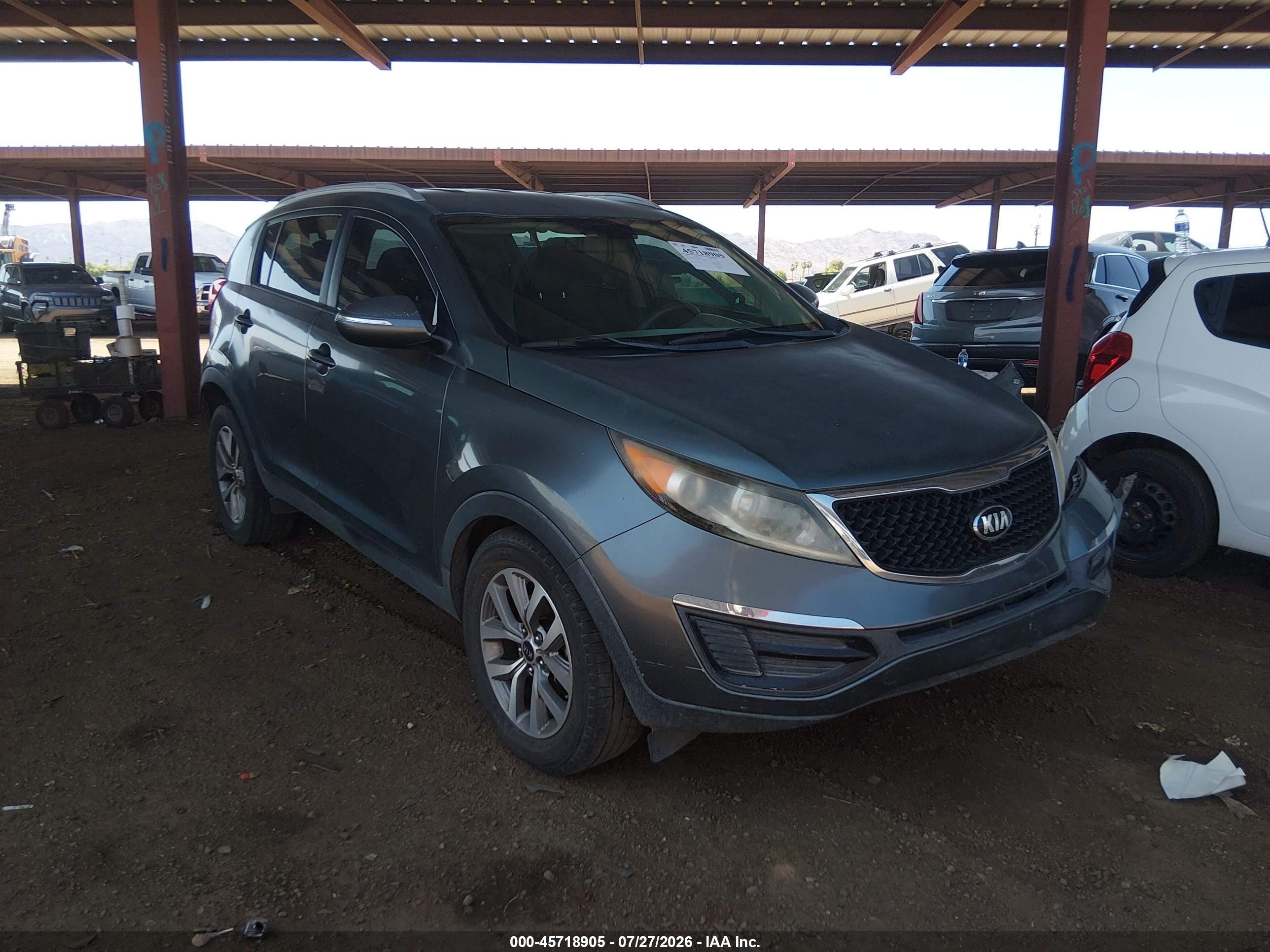 2015 Kia Sportage Lx Серый vin: KNDPB3AC6F7754118