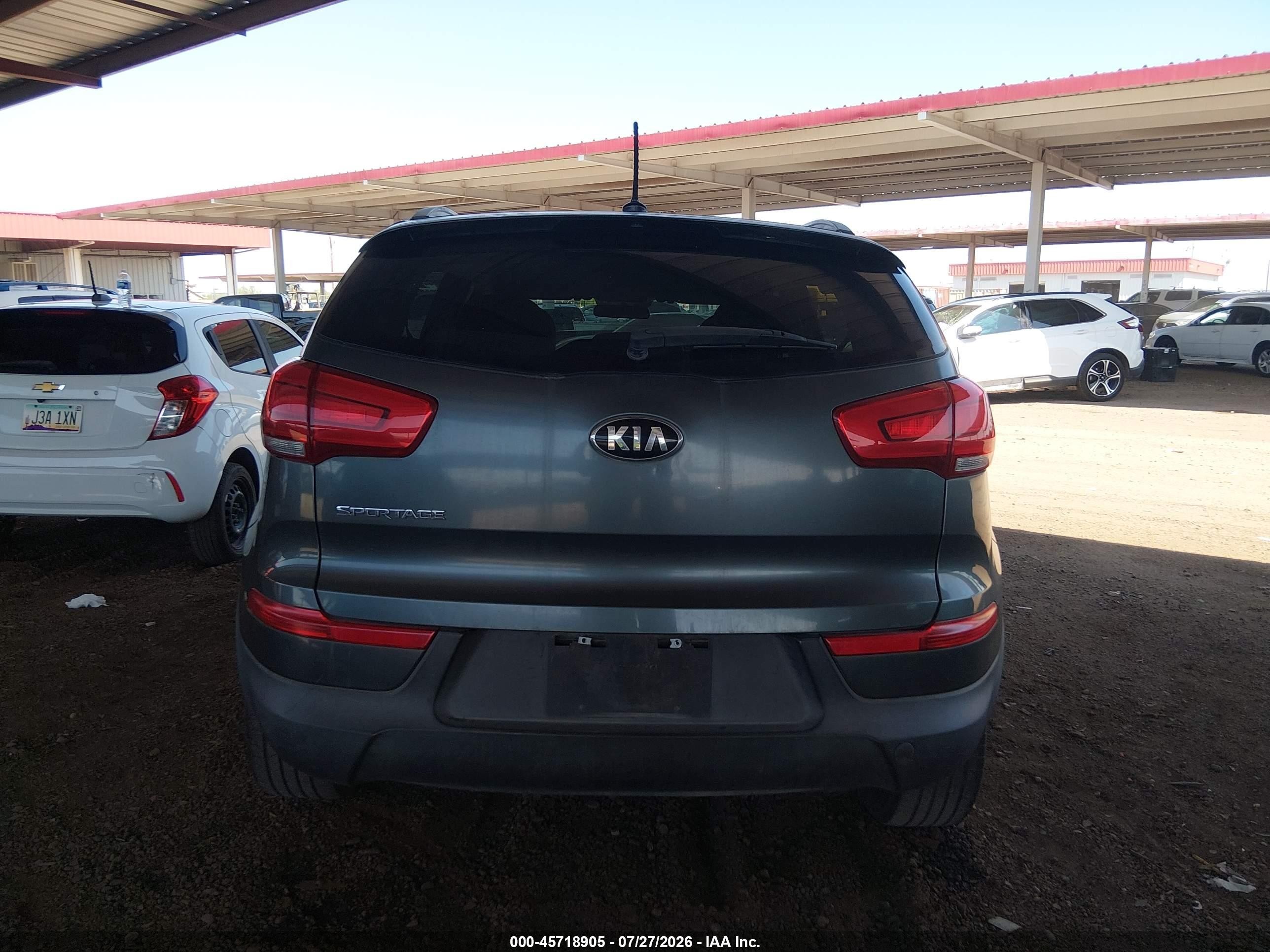 2015 Kia Sportage Lx Серый vin: KNDPB3AC6F7754118