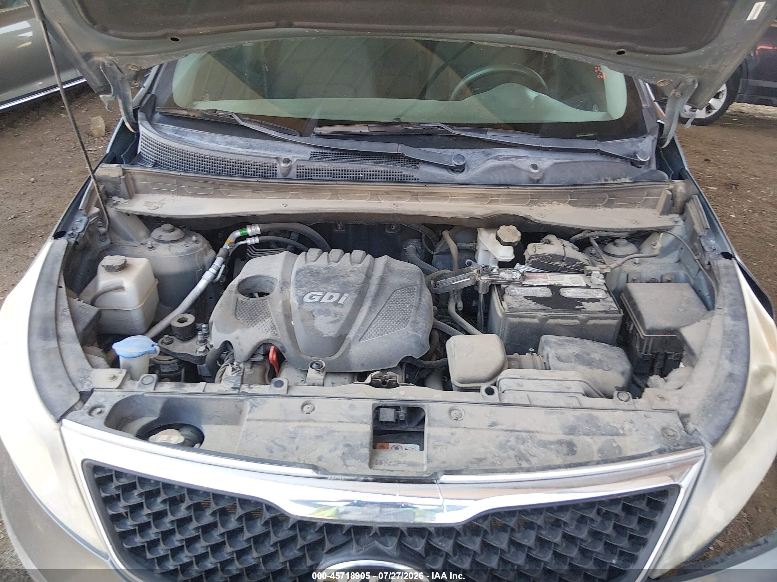 2015 Kia Sportage Lx Серый vin: KNDPB3AC6F7754118