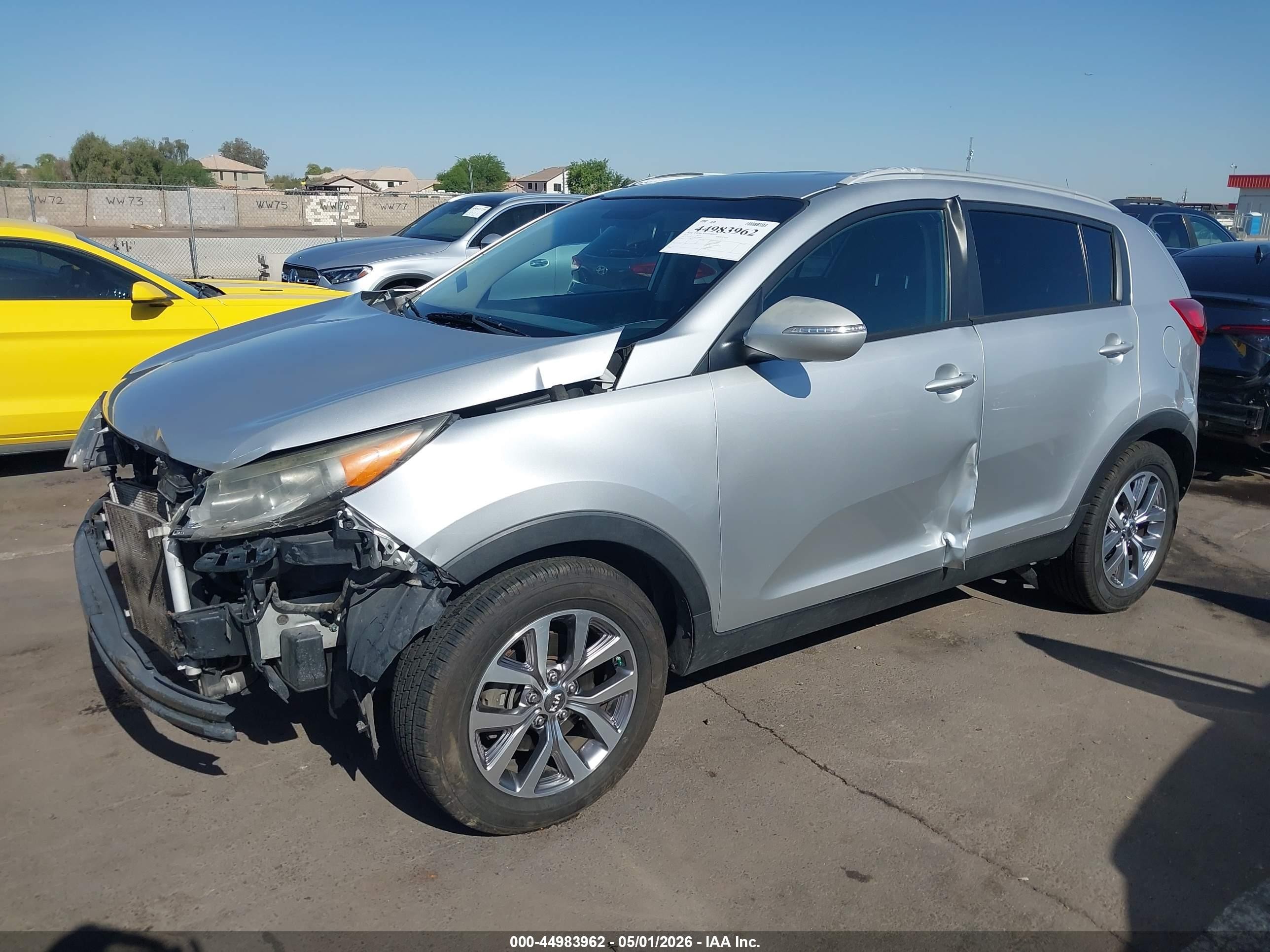 2015 Kia Sportage Lx Silver vin: KNDPB3AC6F7760033