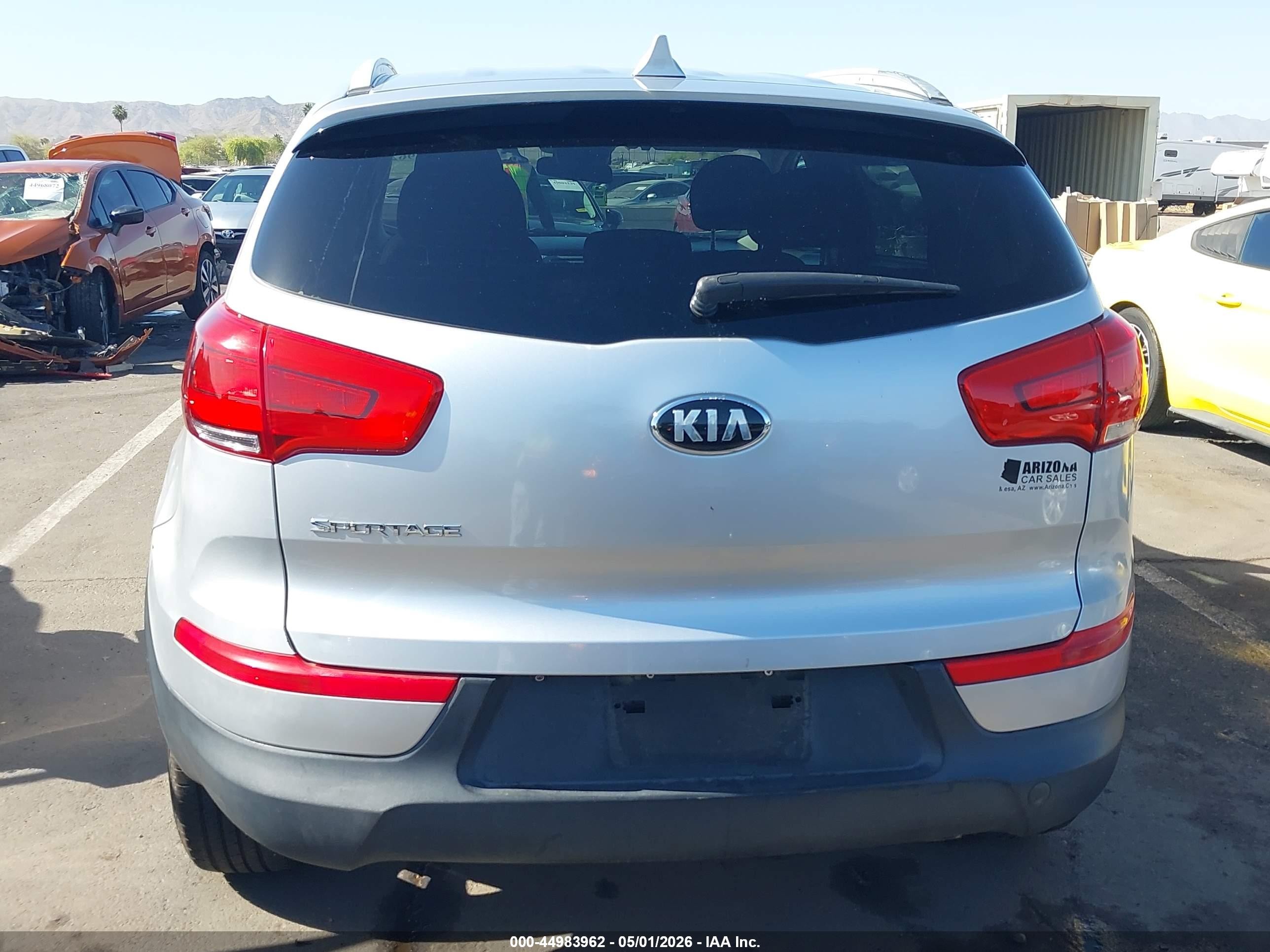 2015 Kia Sportage Lx Silver vin: KNDPB3AC6F7760033