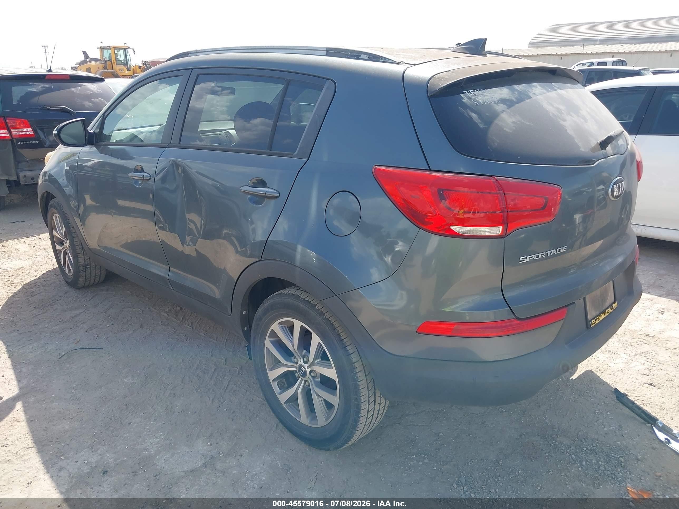 2015 Kia Sportage Lx Серый vin: KNDPB3AC6F7764874